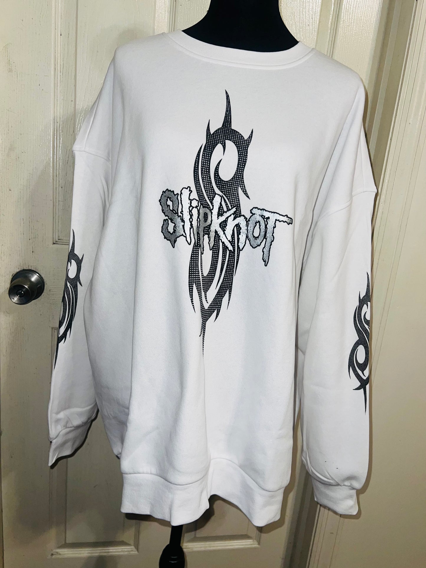 Slipknot Oversized Distressed Sweatshirt
