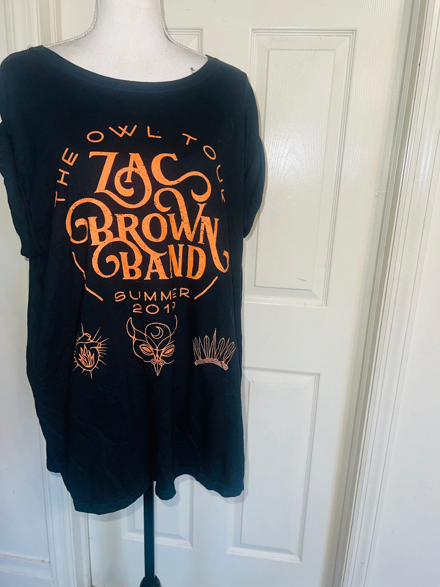 Zac Brown Band Double Sides Oversized Distressed Tee