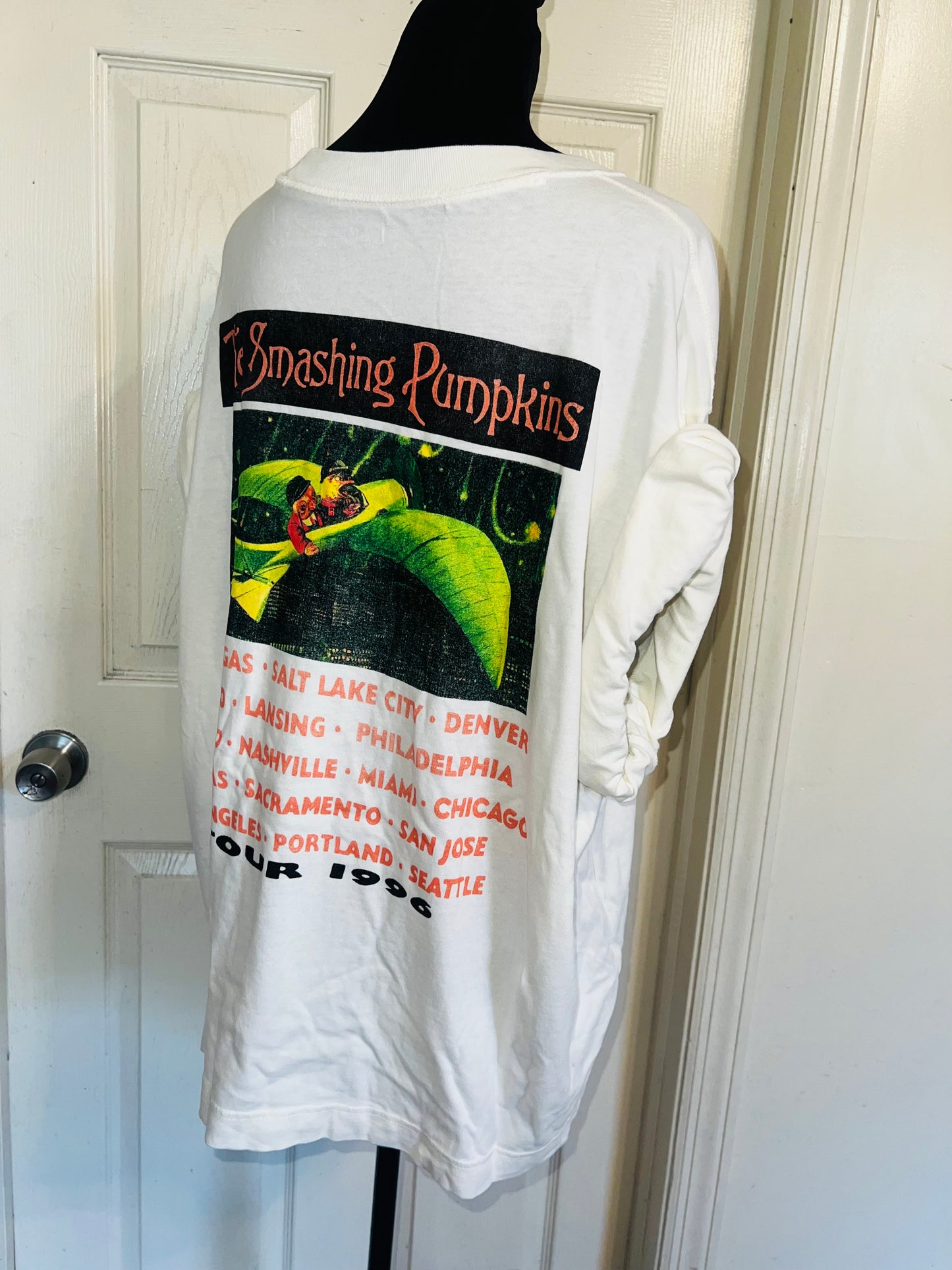 The Smashing Pumpkins Double Sided Oversized Distressed Tee