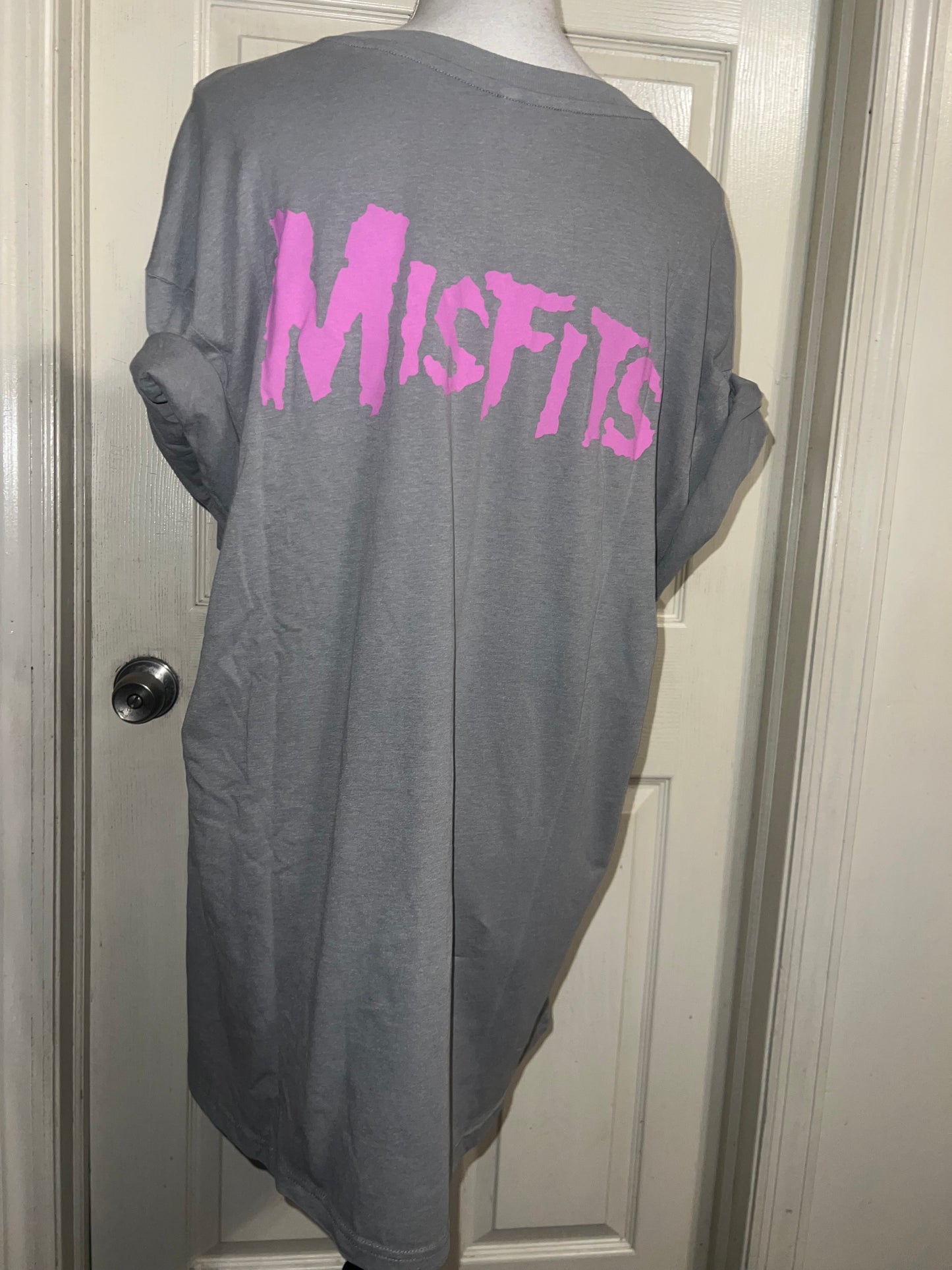 Misfits Double Sided Oversized Distressed Tee