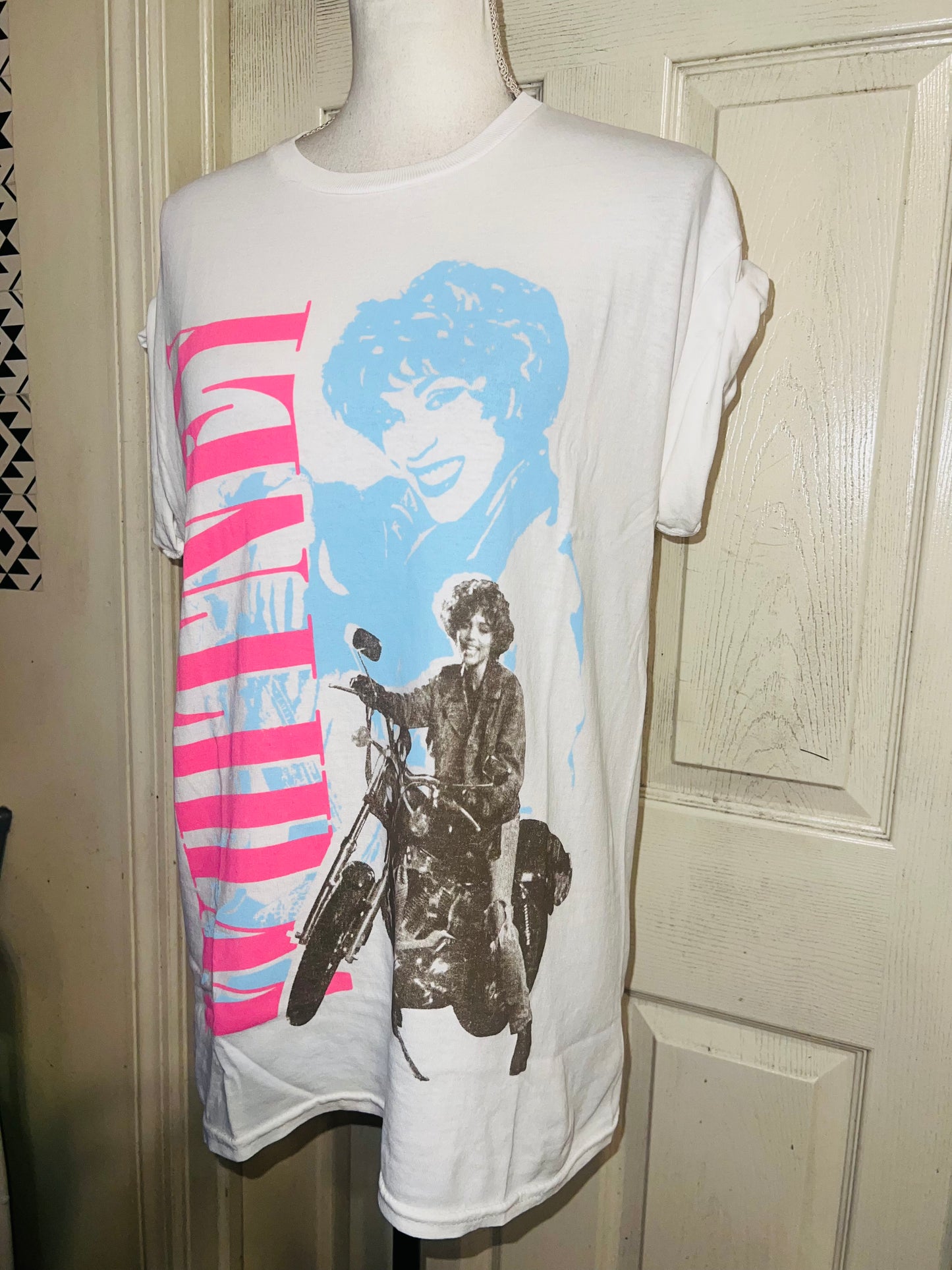 Whitney Houston Oversized Distressed Tee