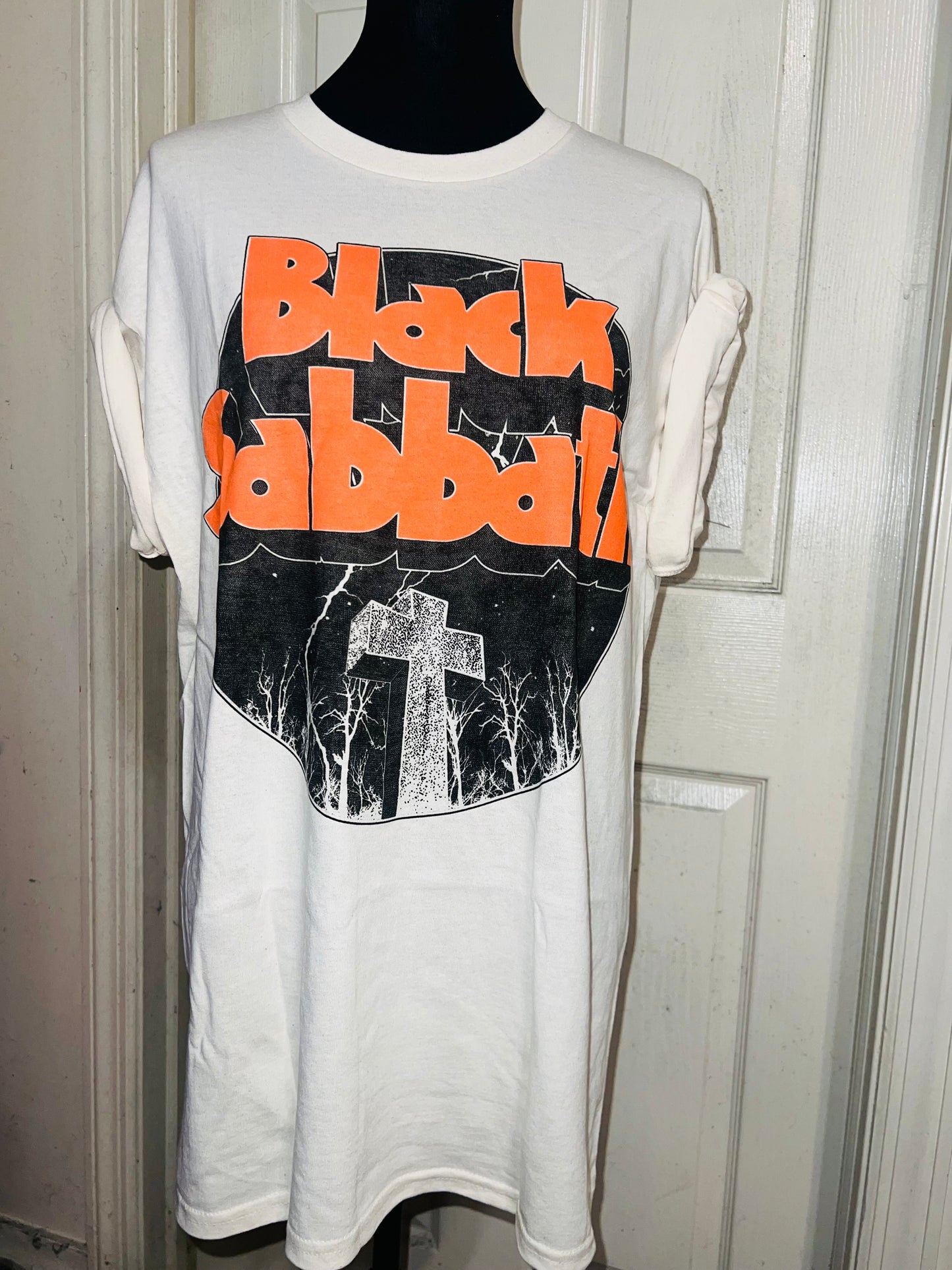 Black Sabbath Oversized Distressed T-Shirt