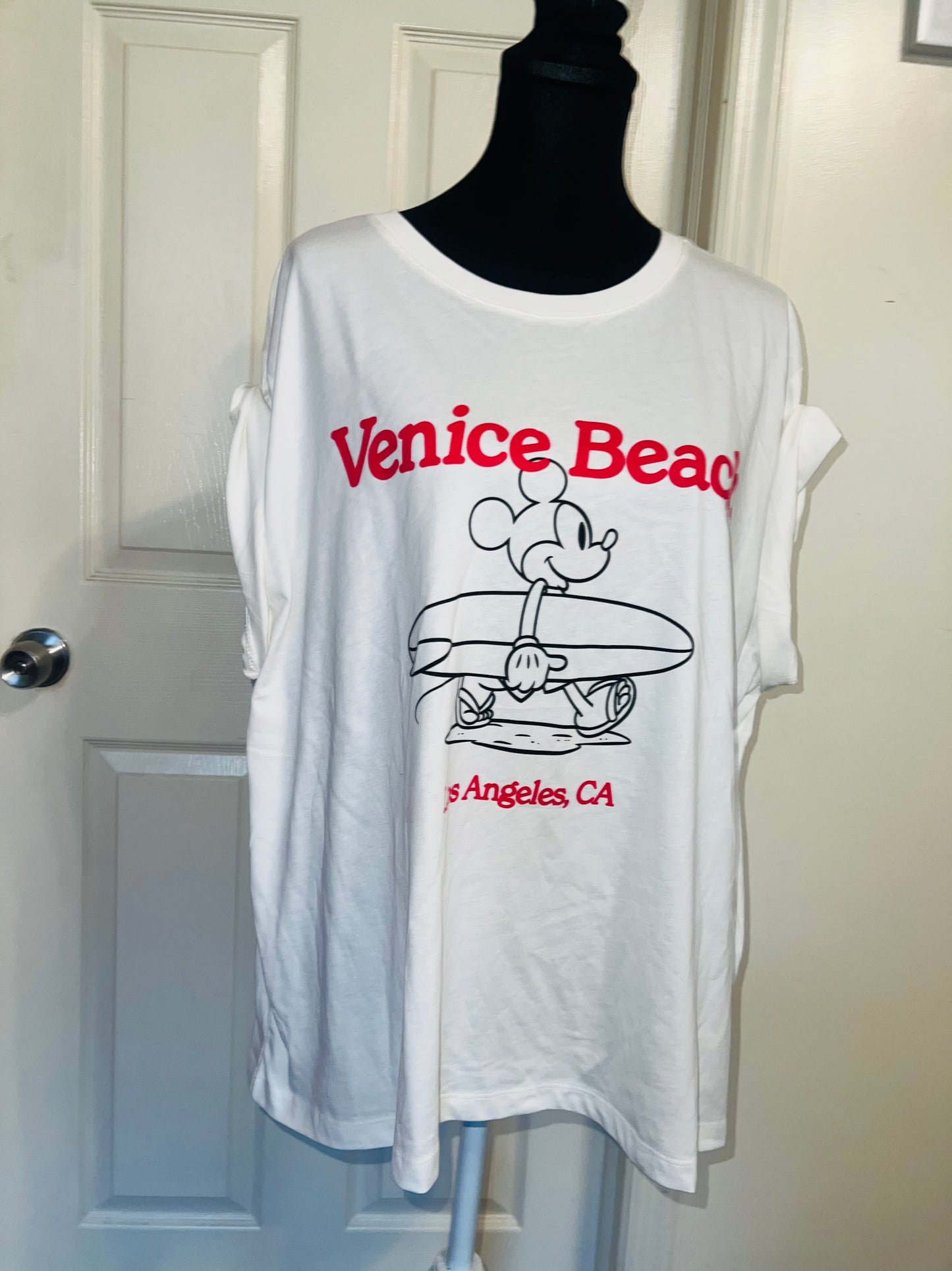 Mickey Mouse Oversized Distressed Tee