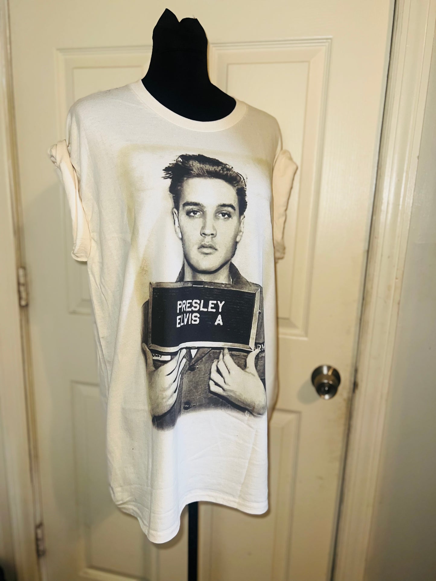 Elvis Oversized Distressed Tee