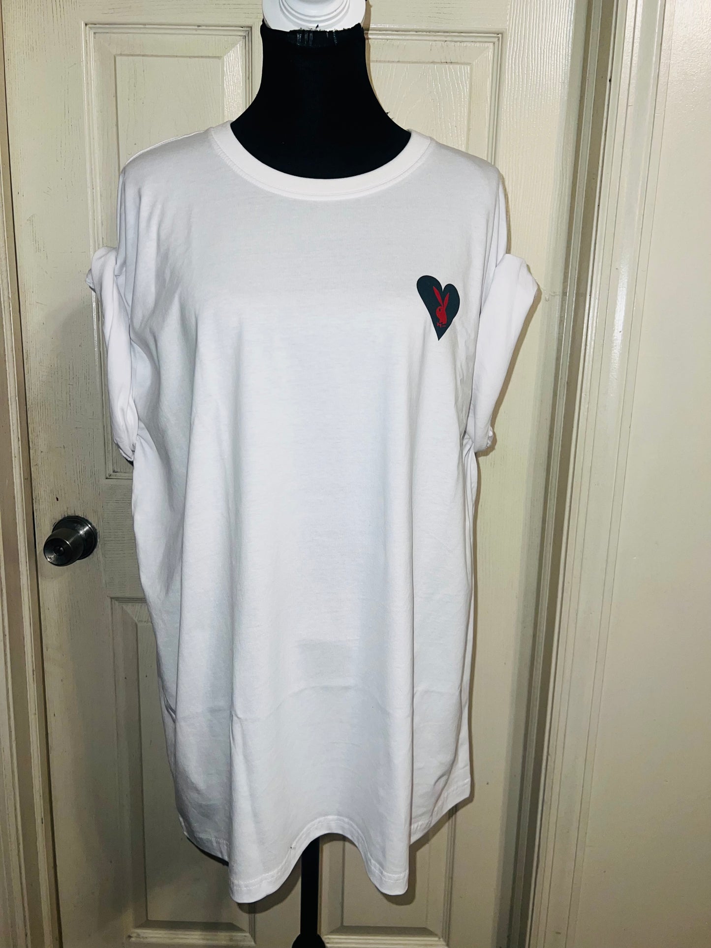 Playboy Double Sided Oversized Distressed Tee