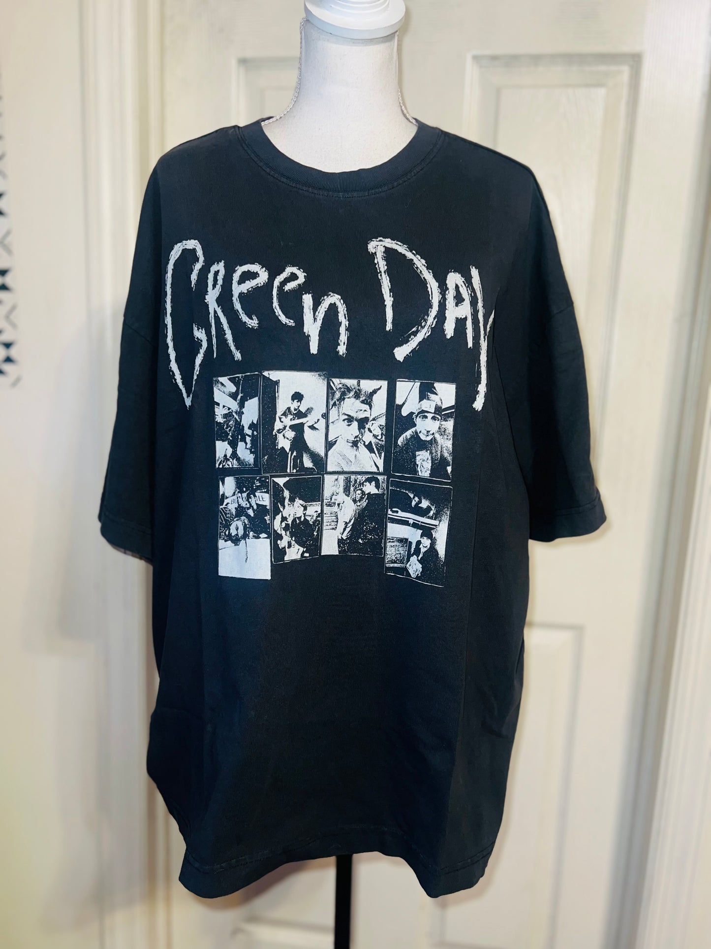Green Day Oversized Distressed Tee