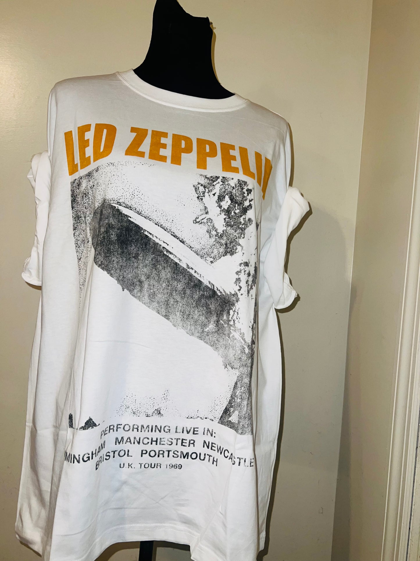 Led Zeppelin Oversized Distressed Tee