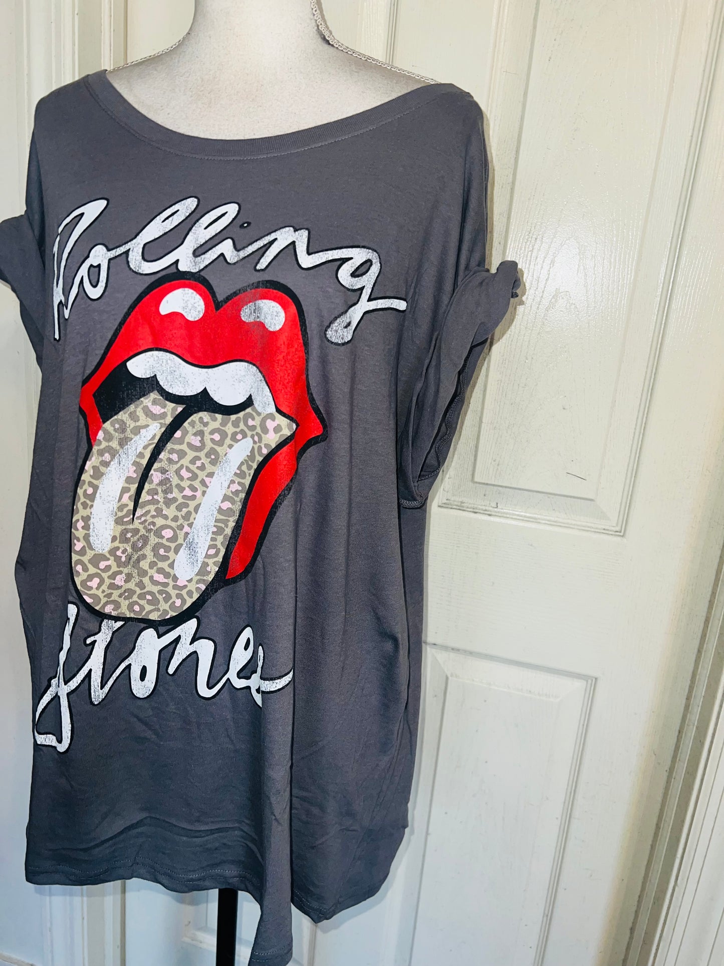 Rolling Stones Oversized Distressed Tee