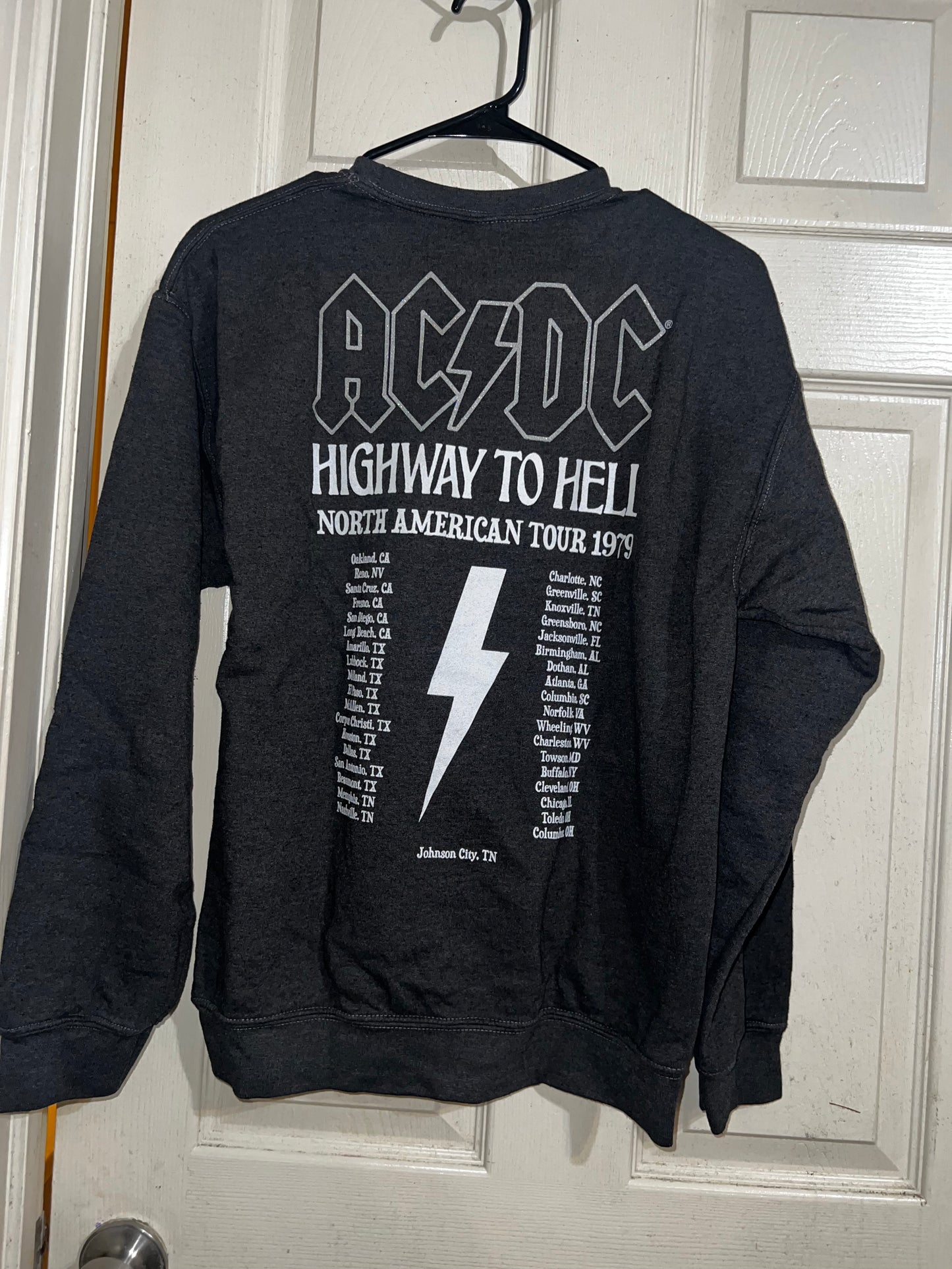 AC/DC Double Sided Oversized Sweatshirt
