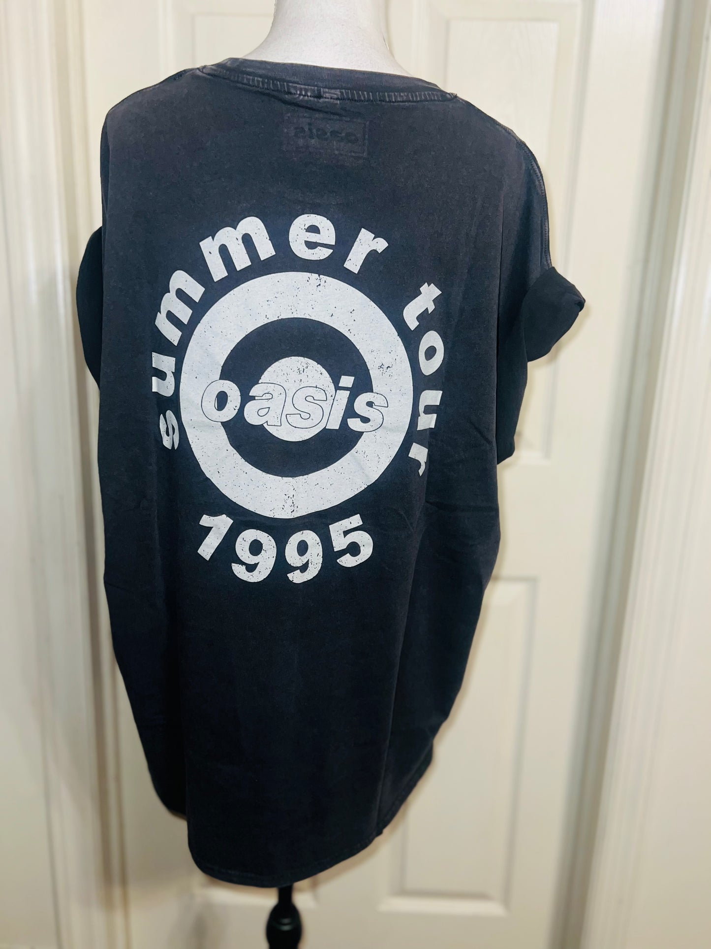Oasis Double Sided Oversized Distressed Tee