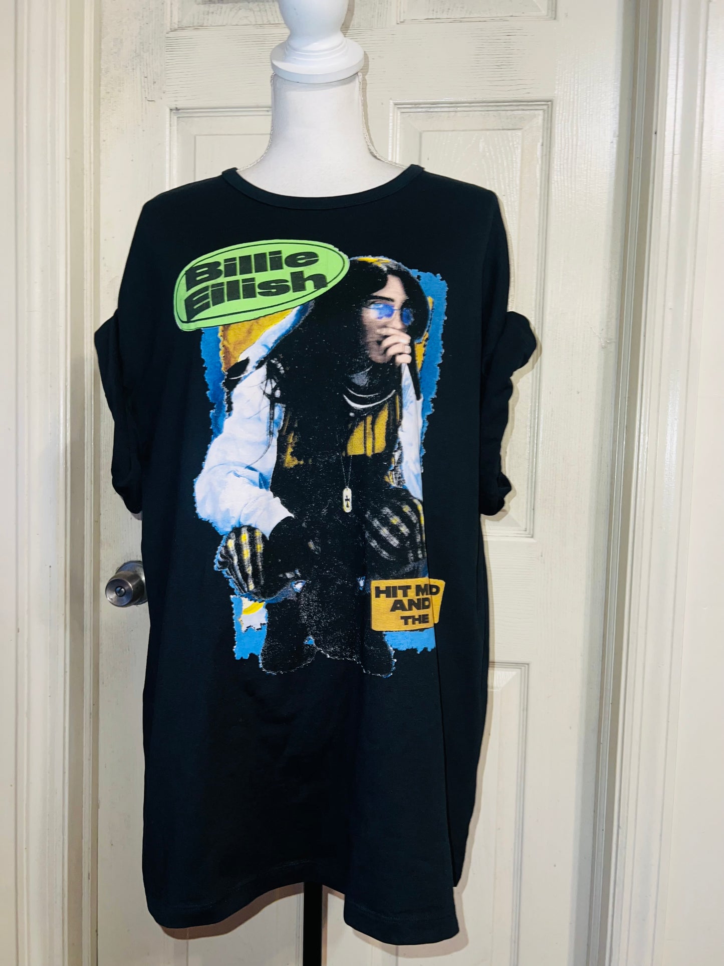 Billie Eilish Double Sided HMHAS Tour Distressed Tee