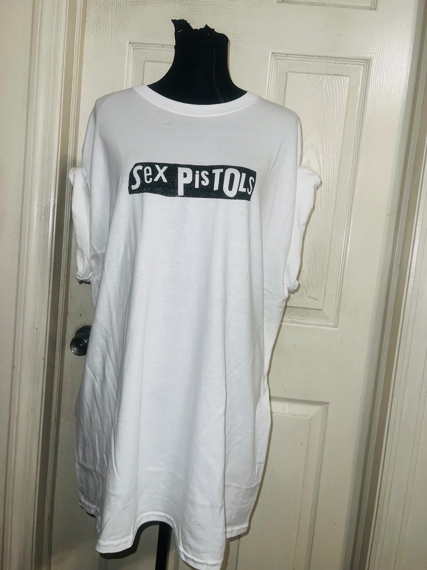 The Sex Pistols Double Sided Oversized Distressed Tee