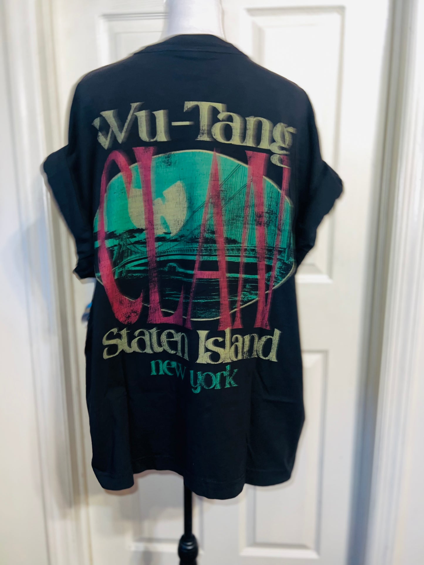 Wu-Tang Clan Double Sided Oversized Distressed Tee