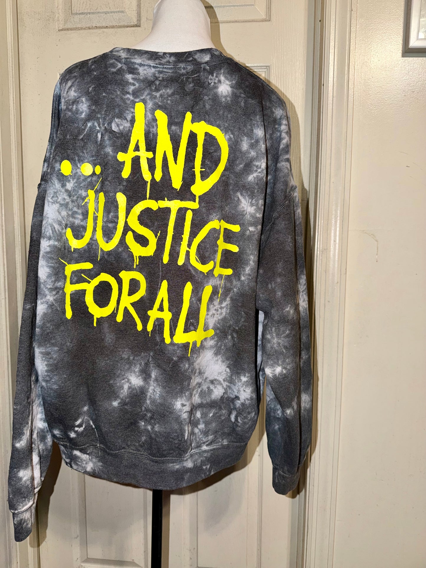 Metallica Double Sided Oversized Distressed Sweatshirt