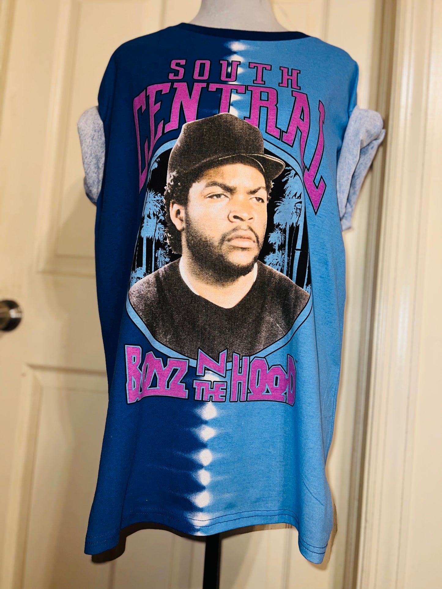 Boyz in the Hood Tie Dye Oversized Distressed Tee