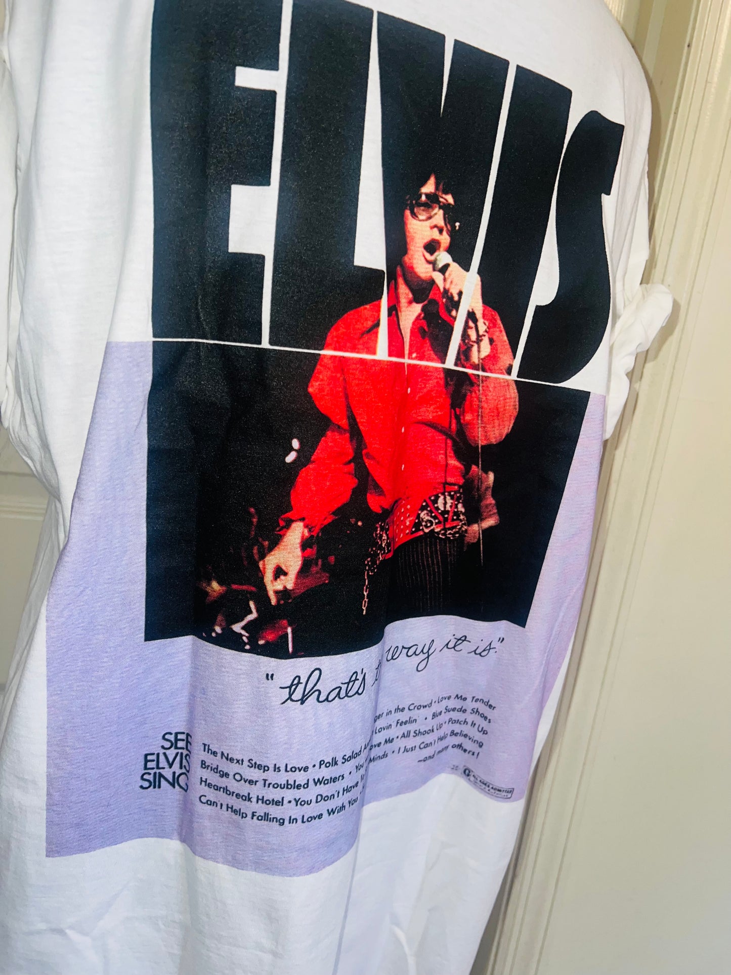 Elvis Double Sided Oversized Distressed Tee