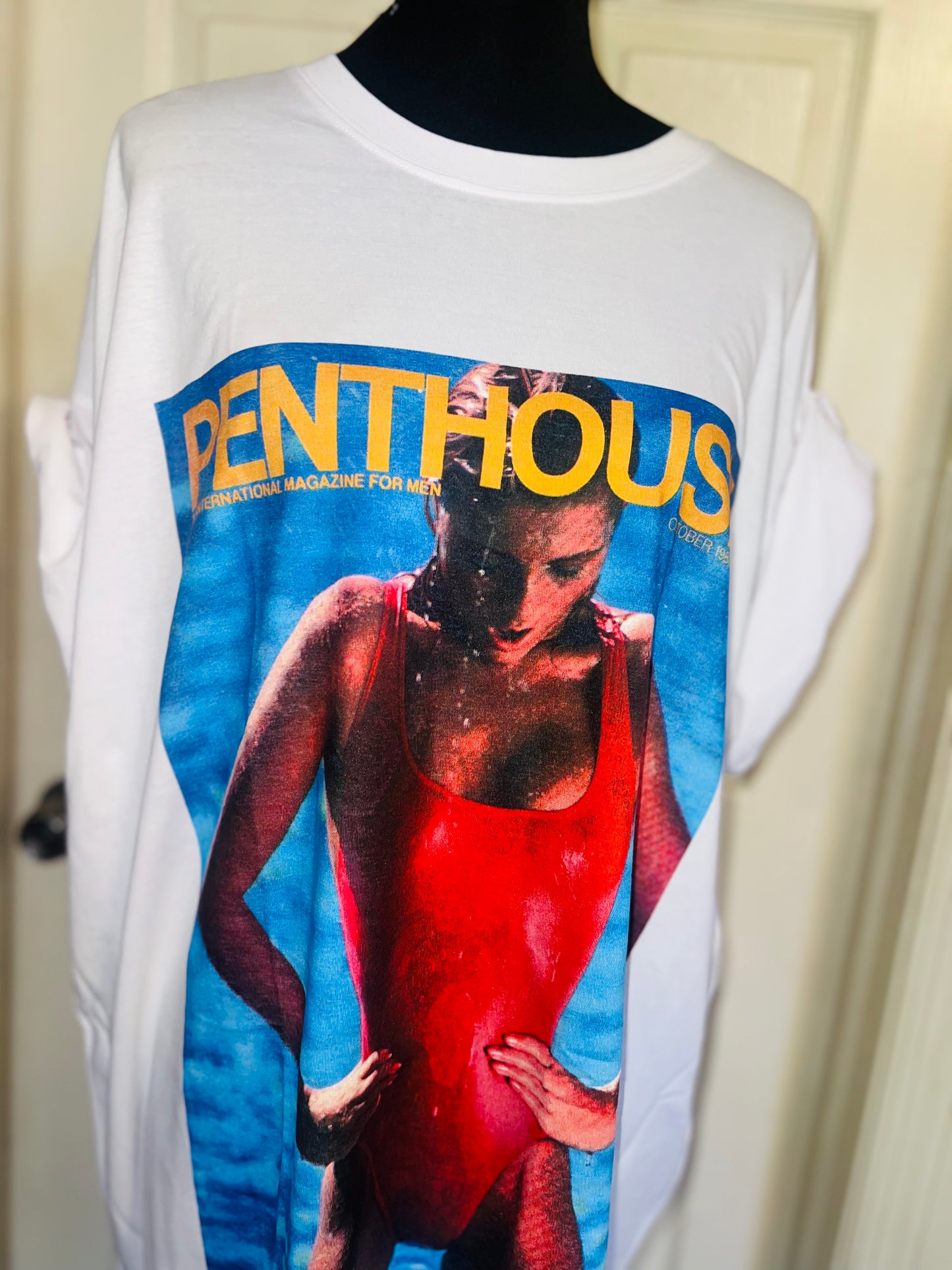 Penthouse Oversized Distressed Tee