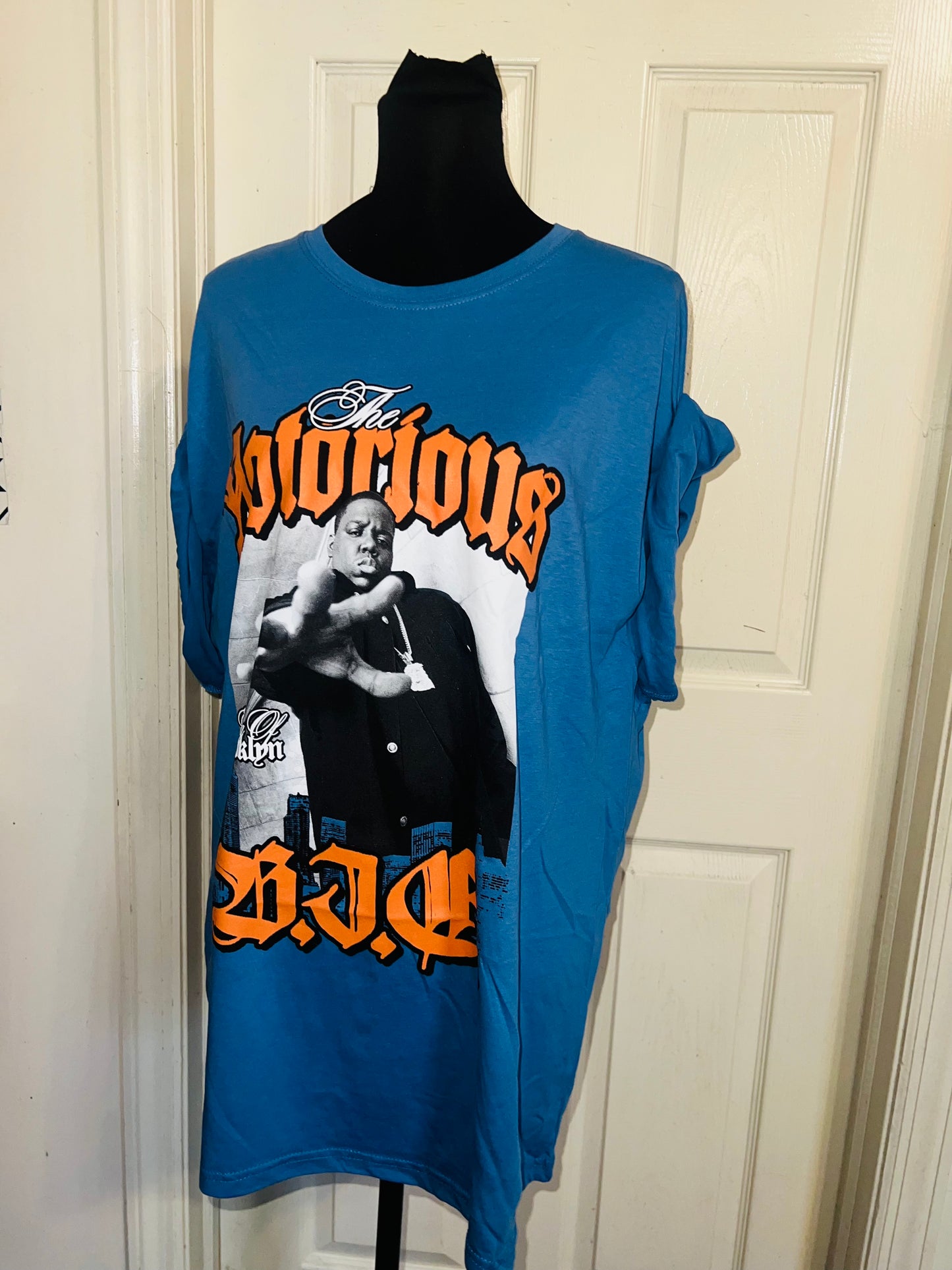 Notorious BIG Oversized Distressed Tee