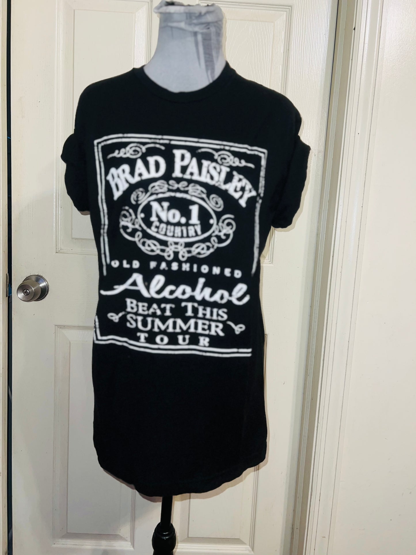 Brad Paisley Double Sided Oversized Distressed Tee