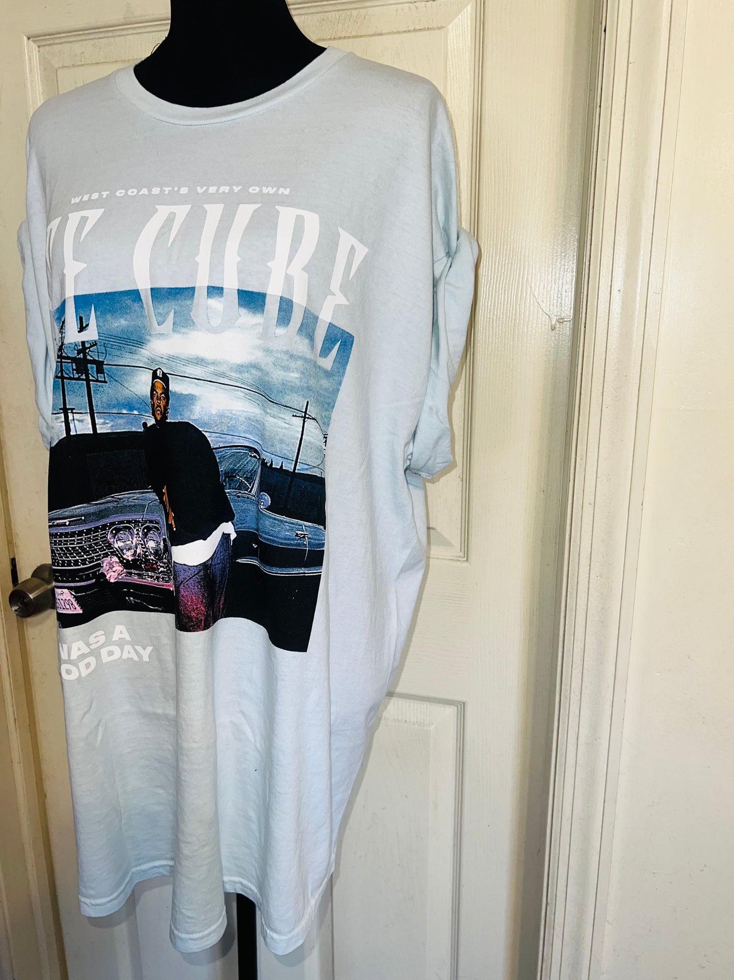 Ice Cube Double Sided Oversized Distressed Tee
