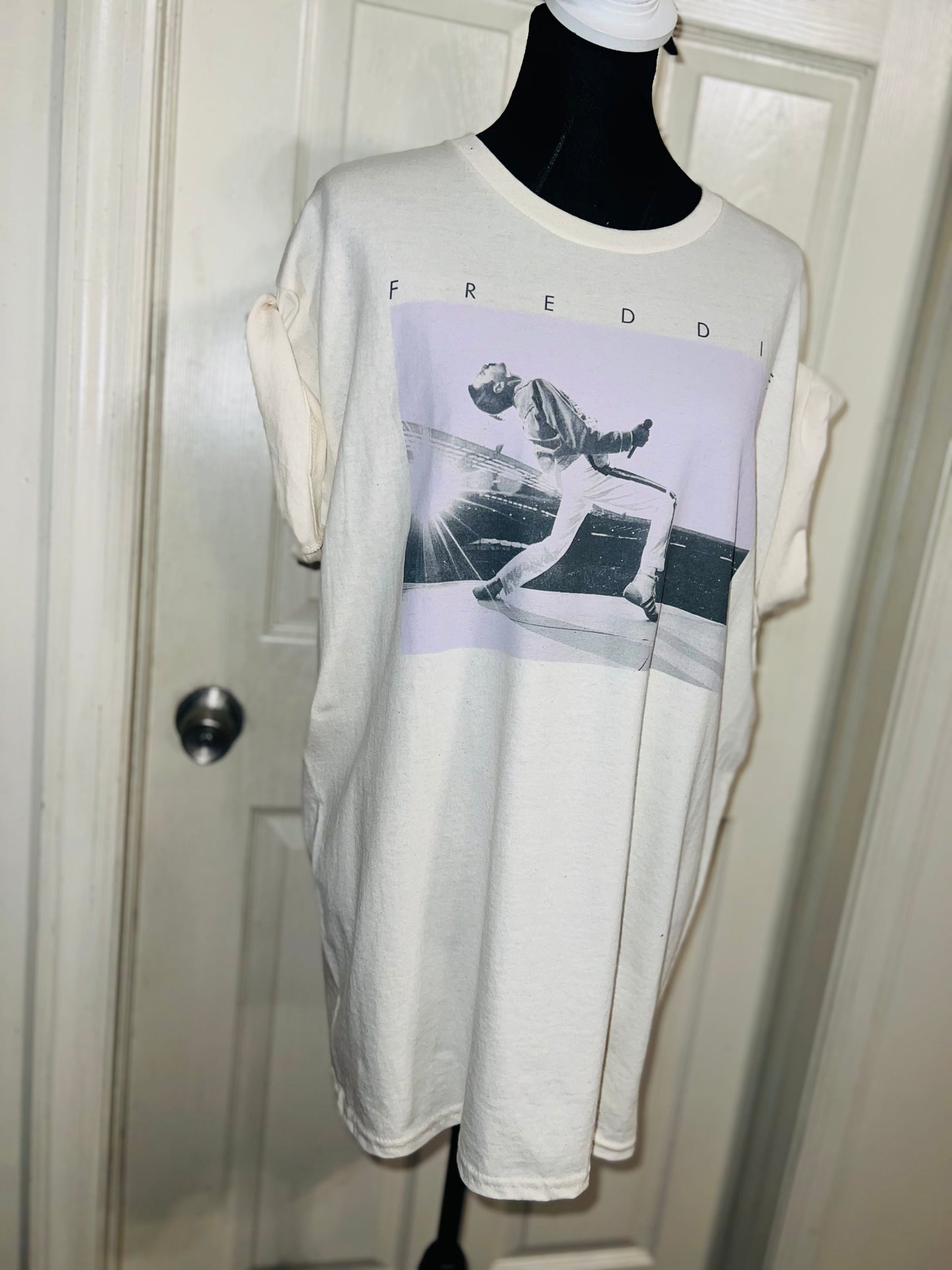 Freddie Mercury Oversized Distressed Tee