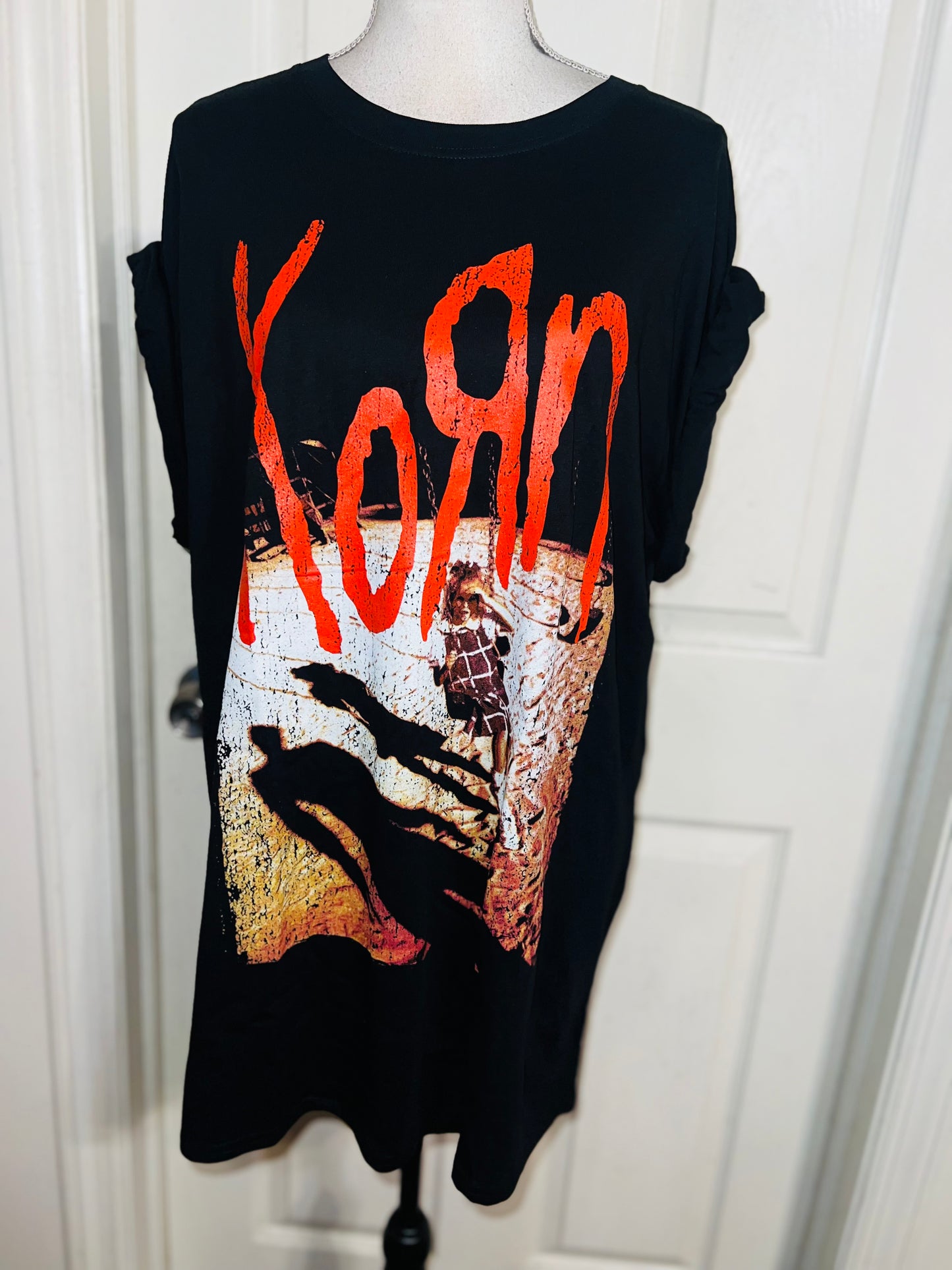 Korn Oversized Distressed Tee