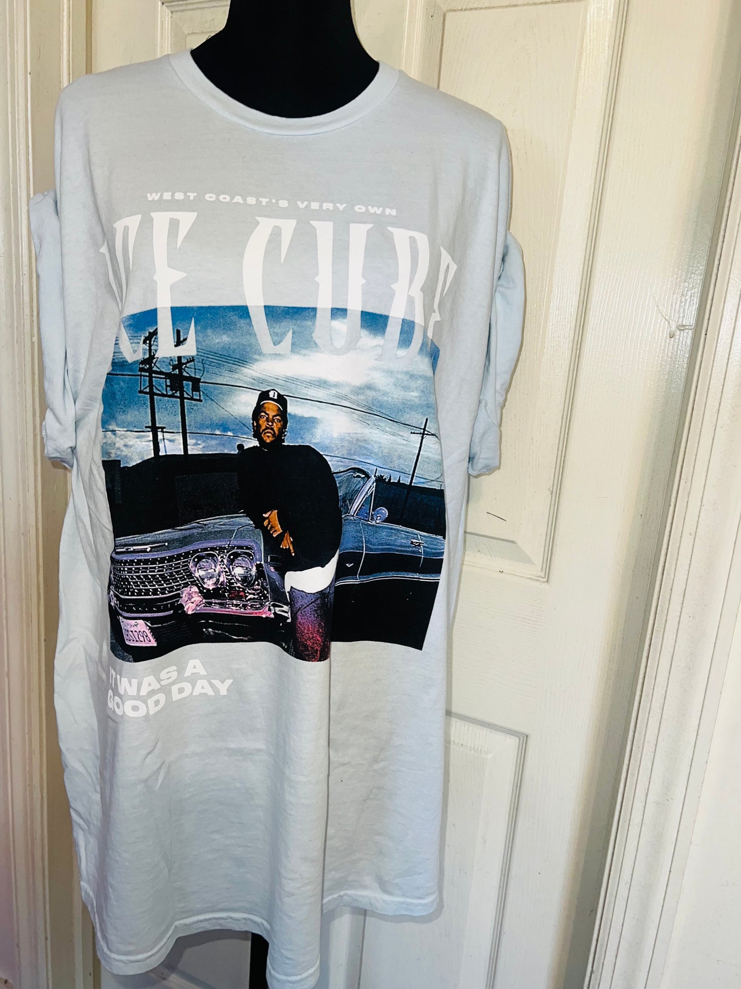 Ice Cube Double Sided Oversized Distressed Tee