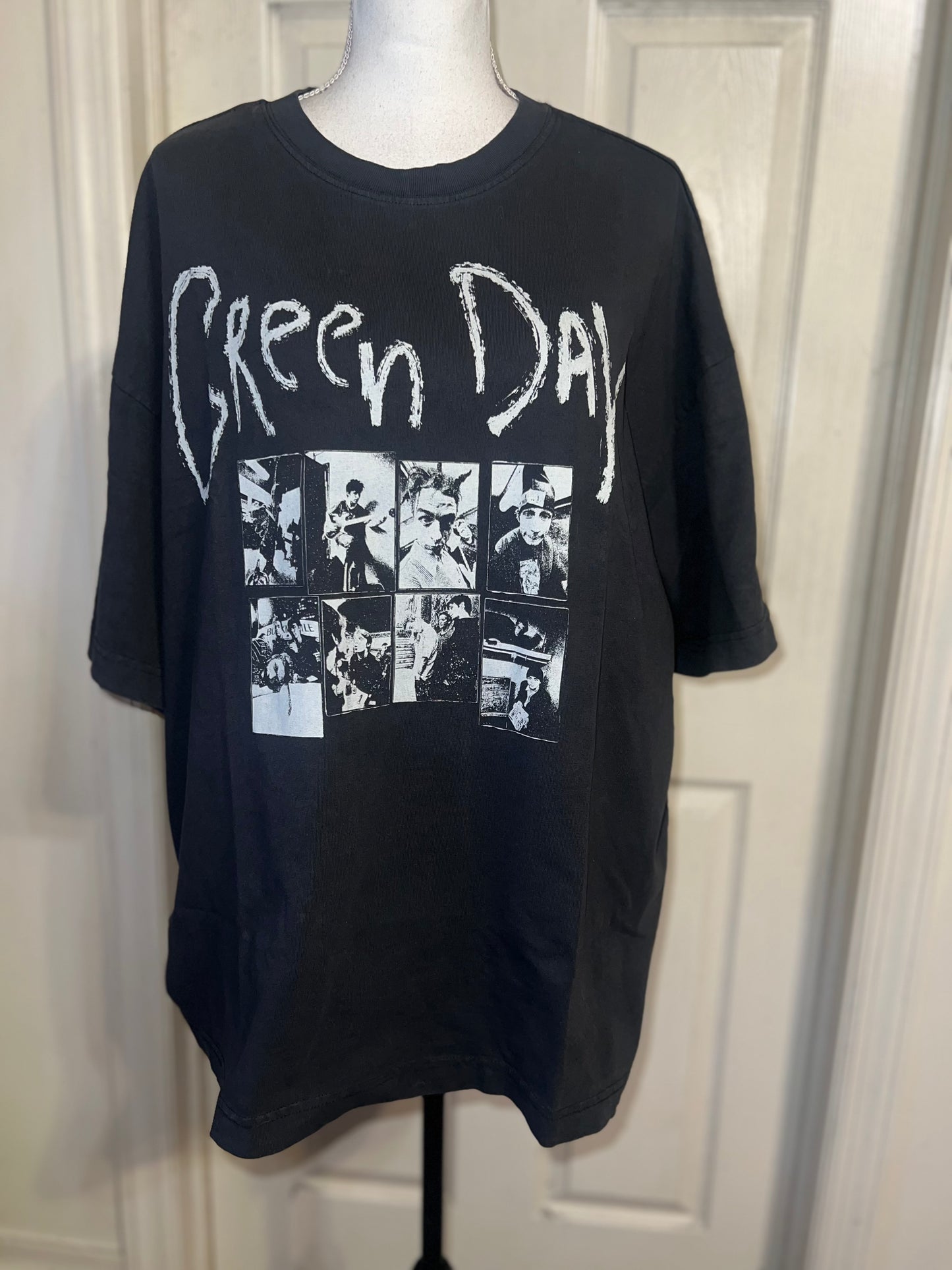 Green Day Oversized Distressed Tee