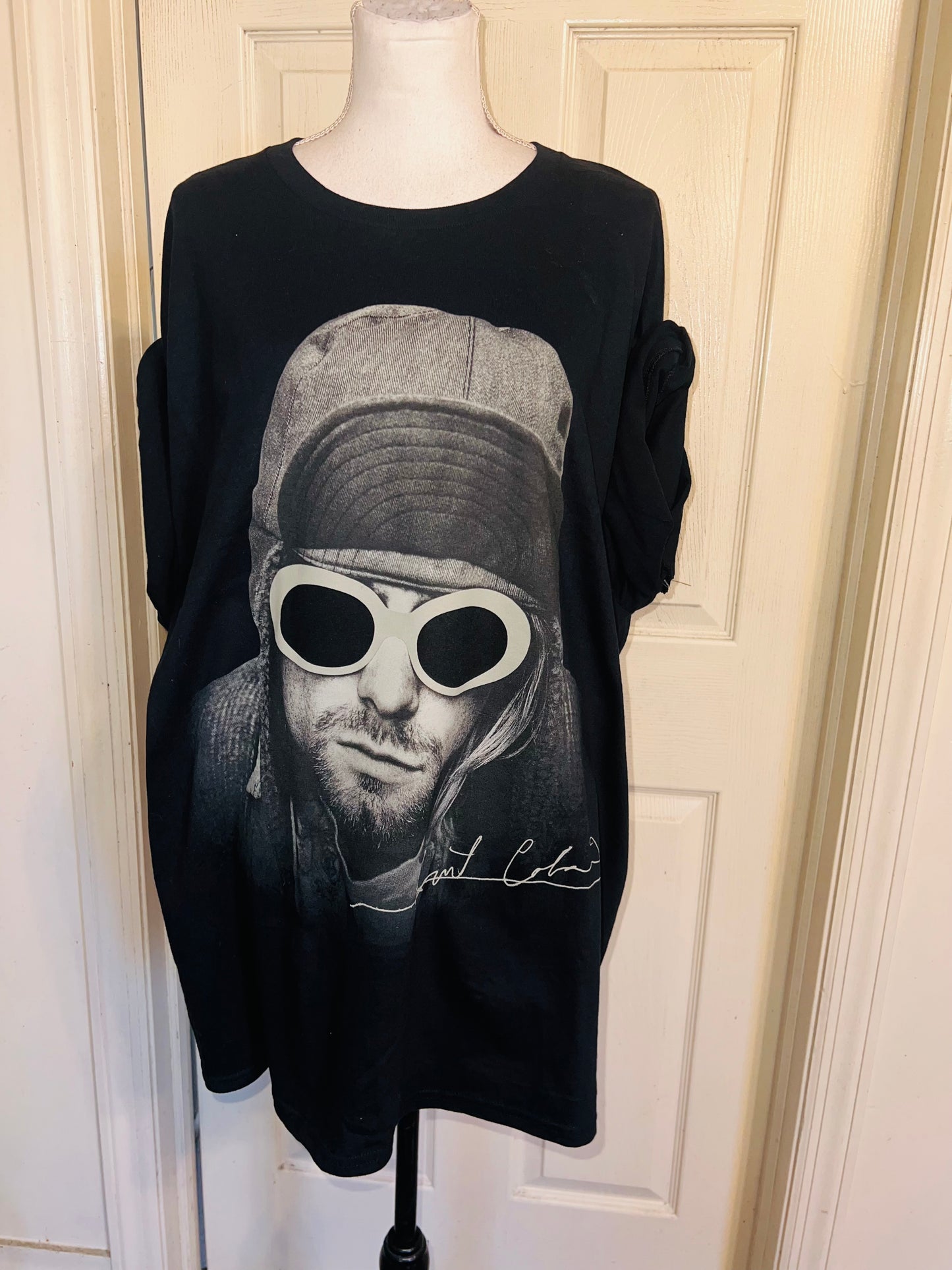 Kurt Cobain Oversized Distressed Tee