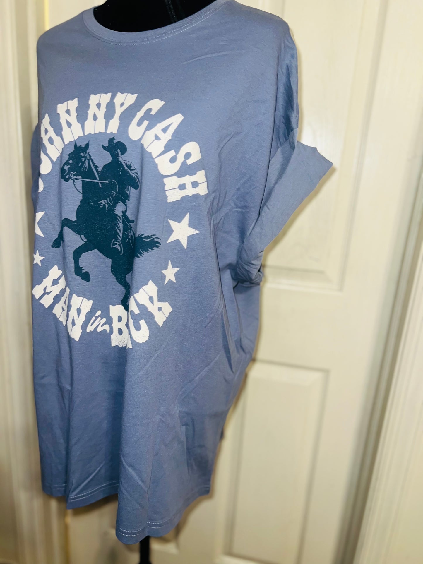 Johnny Cash Oversized Distressed Tee