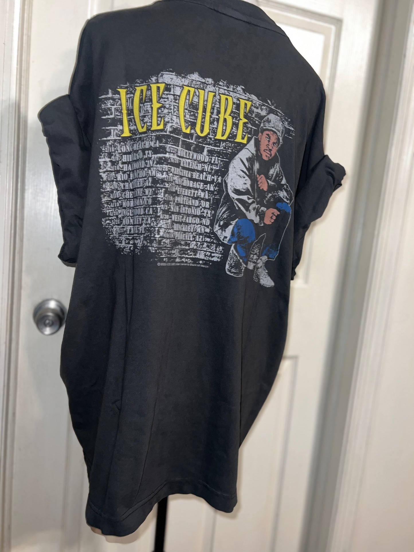 Ice Cube Double Sided Oversized Distressed Tee