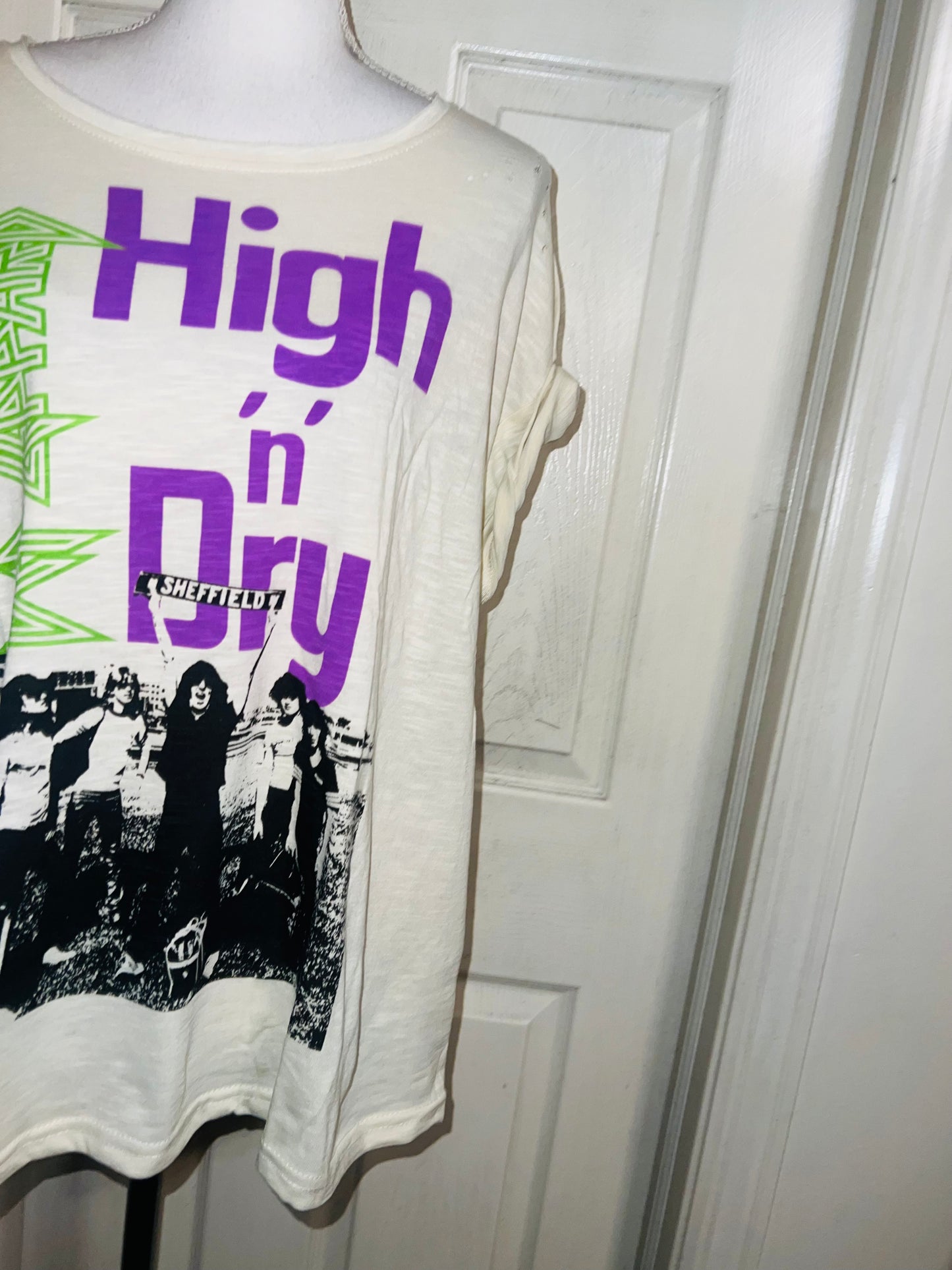 Def Leppard Oversized Distressed Tee
