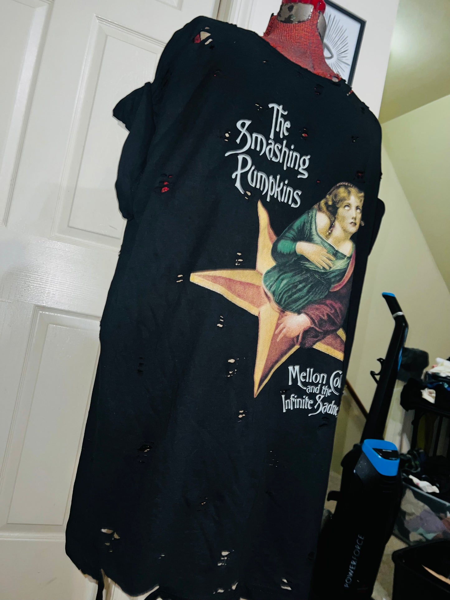 Smashing Pumpkins Oversized Distressed Tee