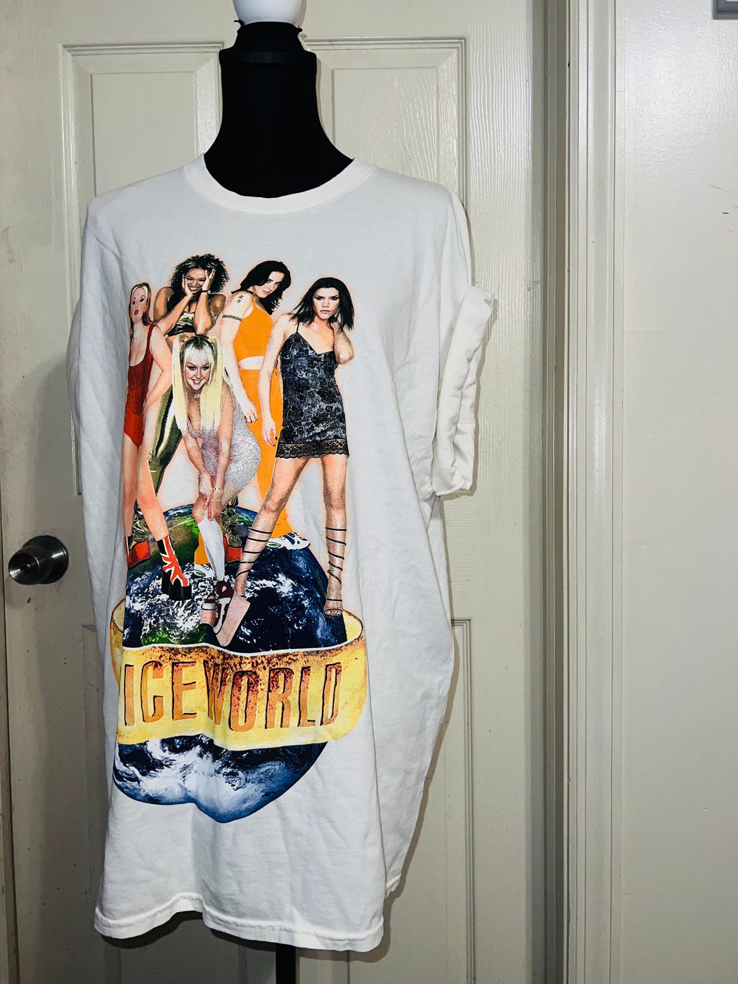 The Spice Girls “Spiceworld” Oversized Distressed Tee