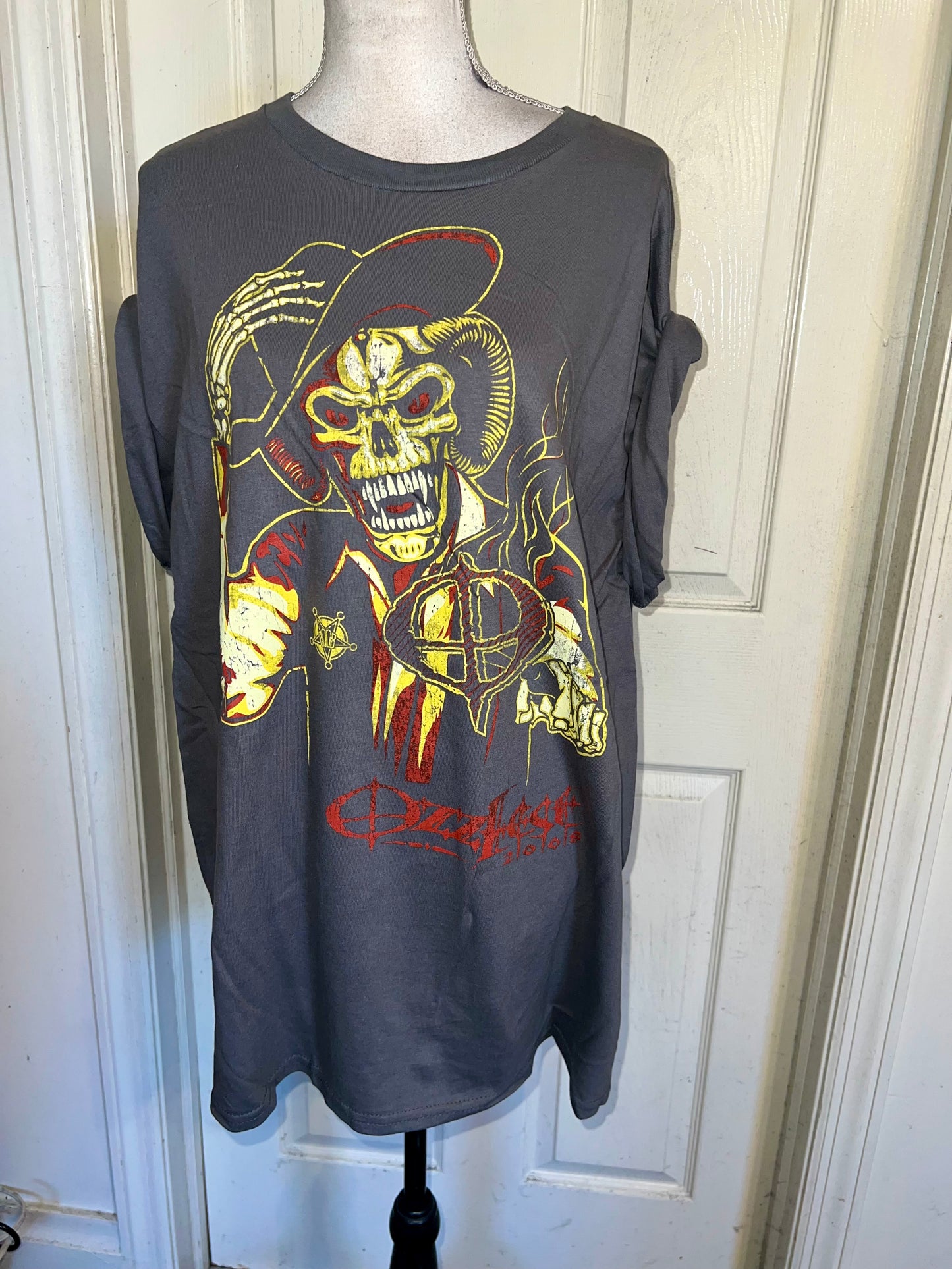 Ozzy Osbourne Ozzfest Oversized Distressed Tee