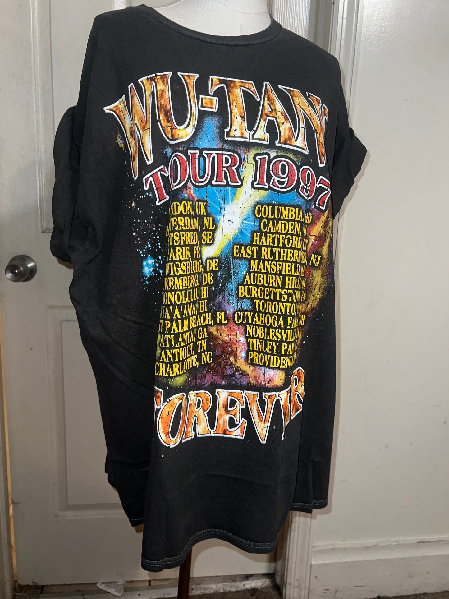 Wu-Tang Clan Tour Oversized Distressed Tee