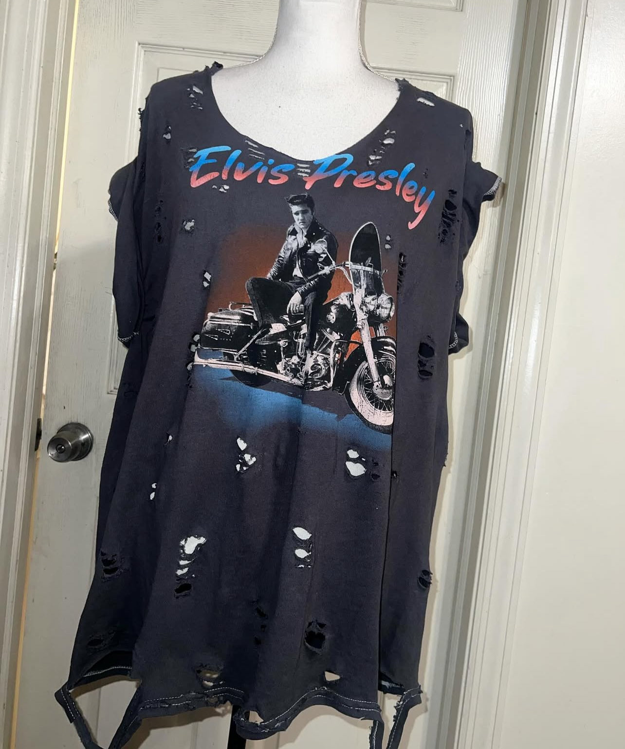 Elvis Oversized Distressed Tee