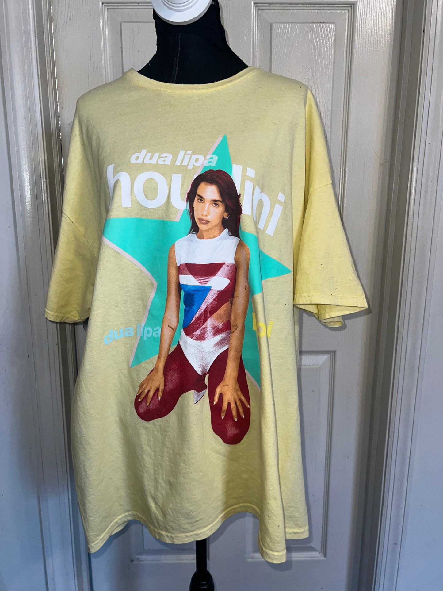 Dua Lipa Oversized Distressed Tee