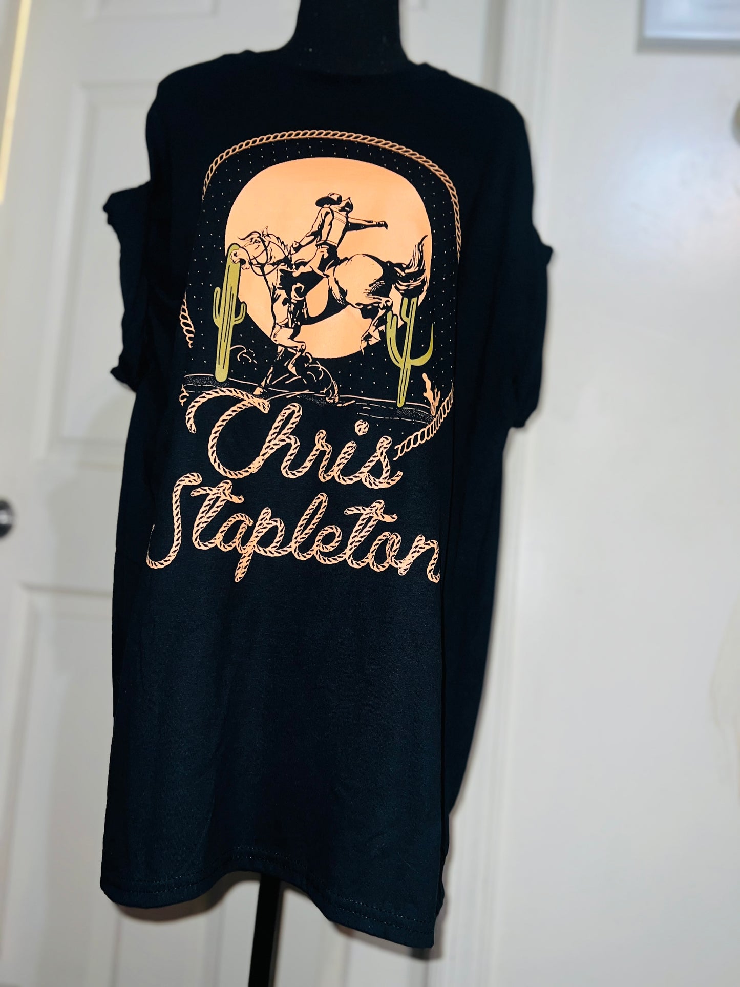 Chris Stapleton Oversized Distressed Tee