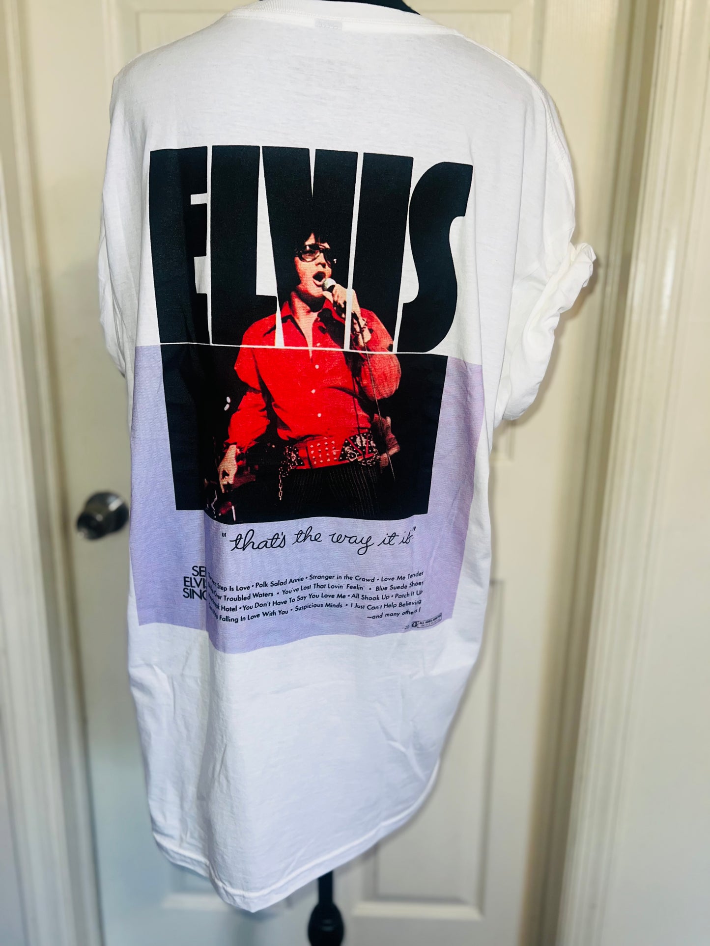 Elvis Double Sided Oversized Distressed Tee
