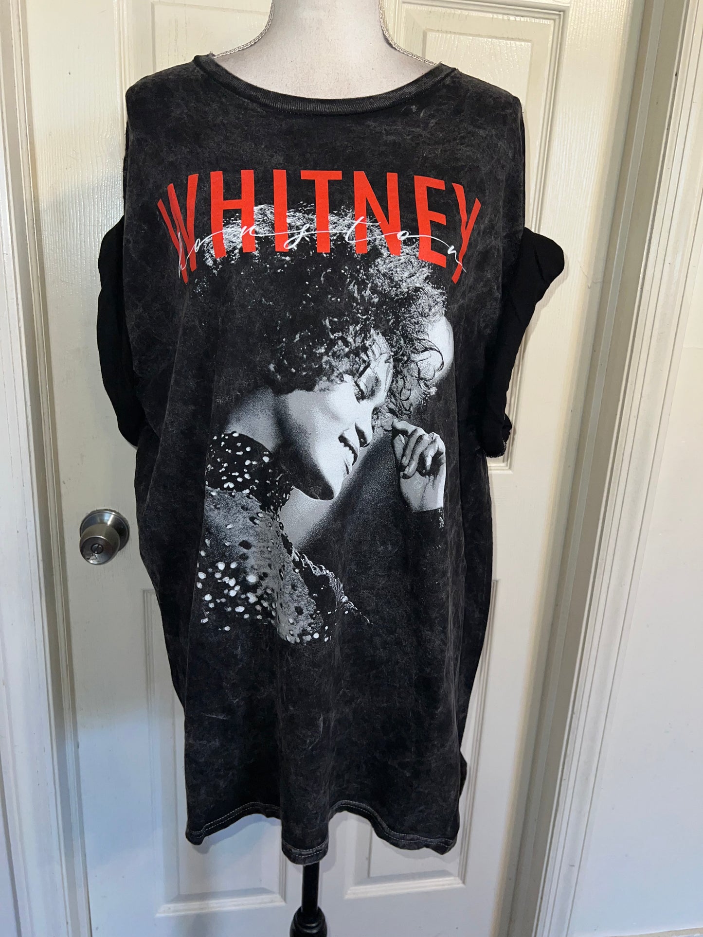 Whitney Houston Oversized Distressed Tee