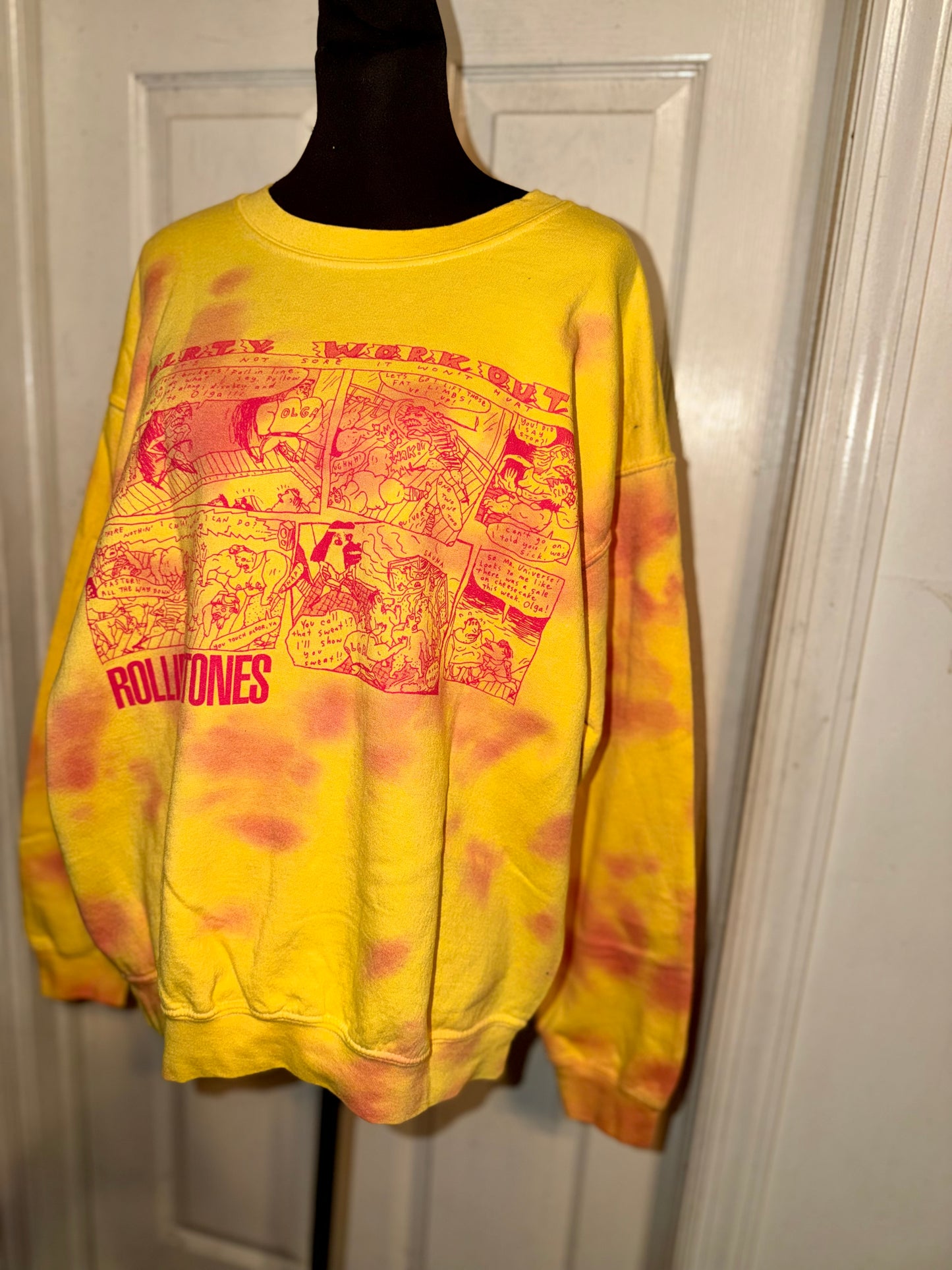The Rolling Stones Oversized Distressed Sweatshirt