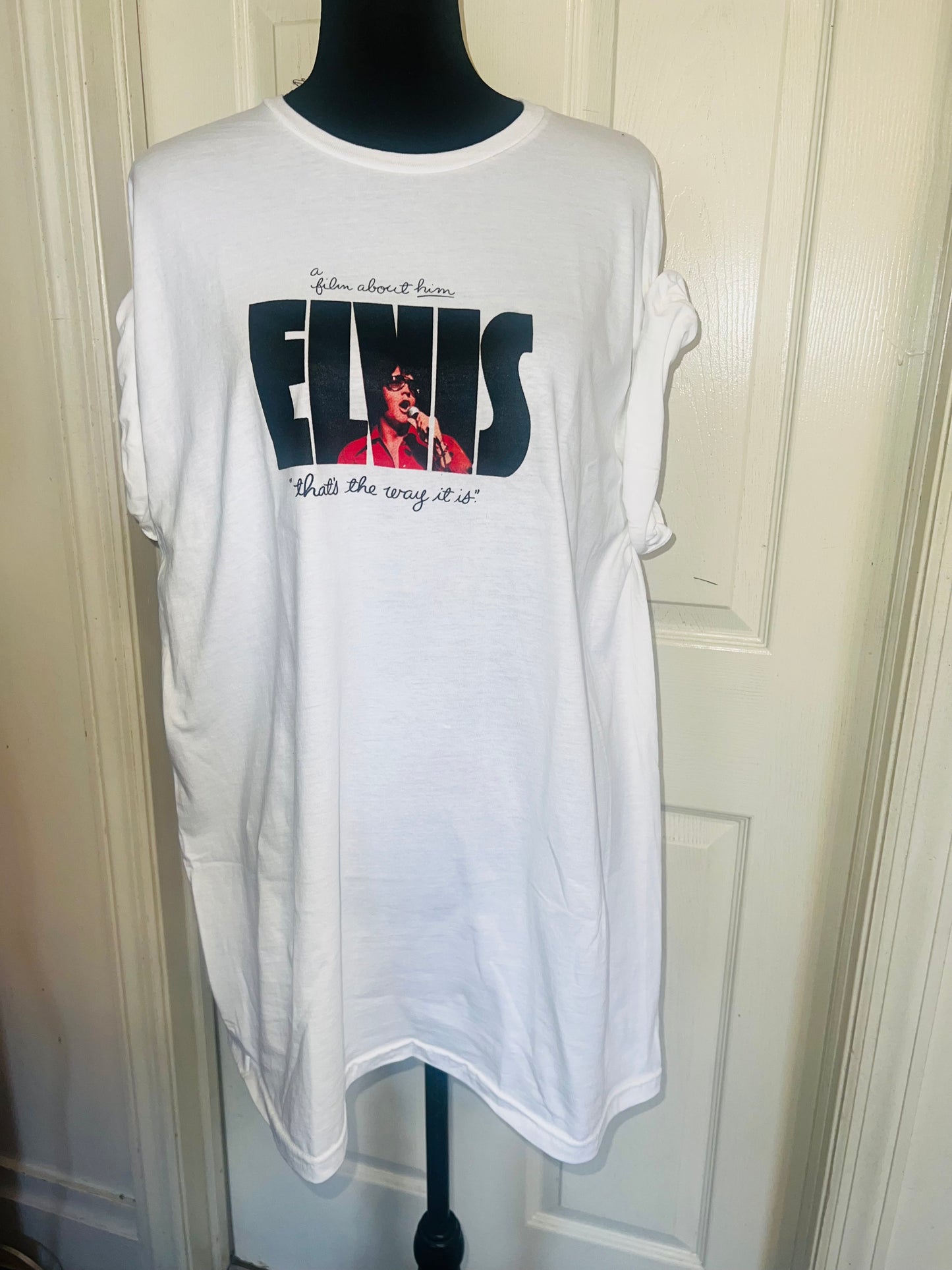 Elvis Double Sided Oversized Distressed Tee