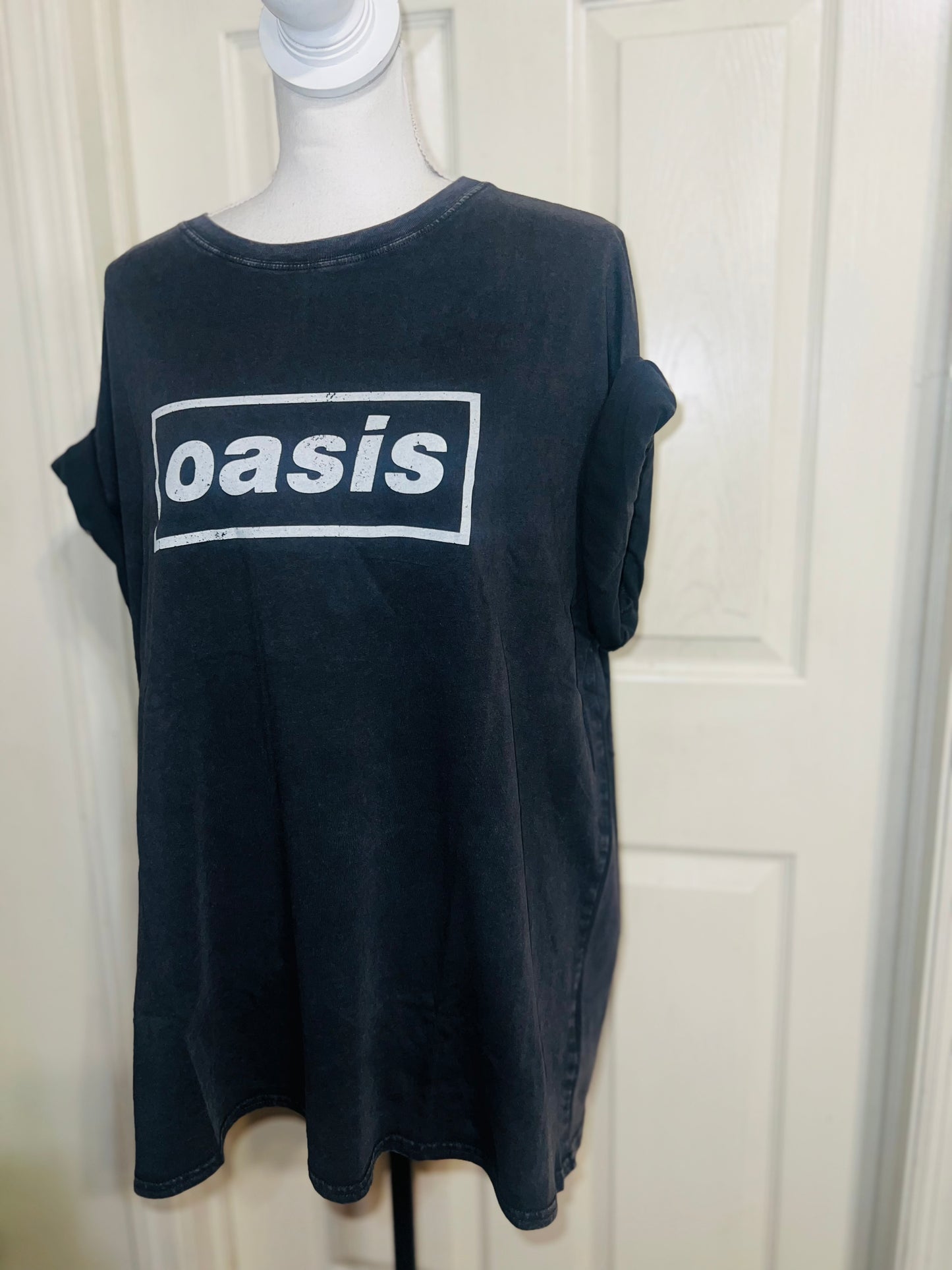 Oasis Double Sided Oversized Distressed Tee