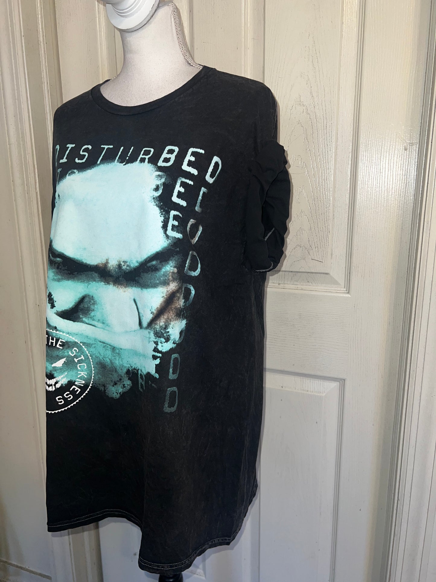 Disturbed Oversized Distressed Tee