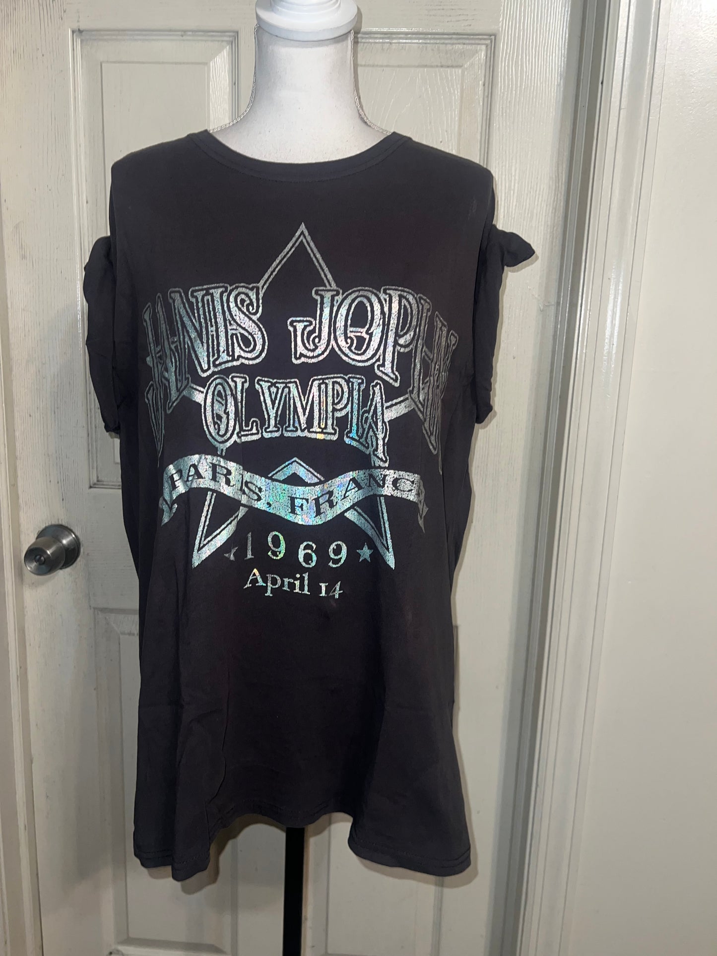 Janis Joplin Oversized Distressed Tee