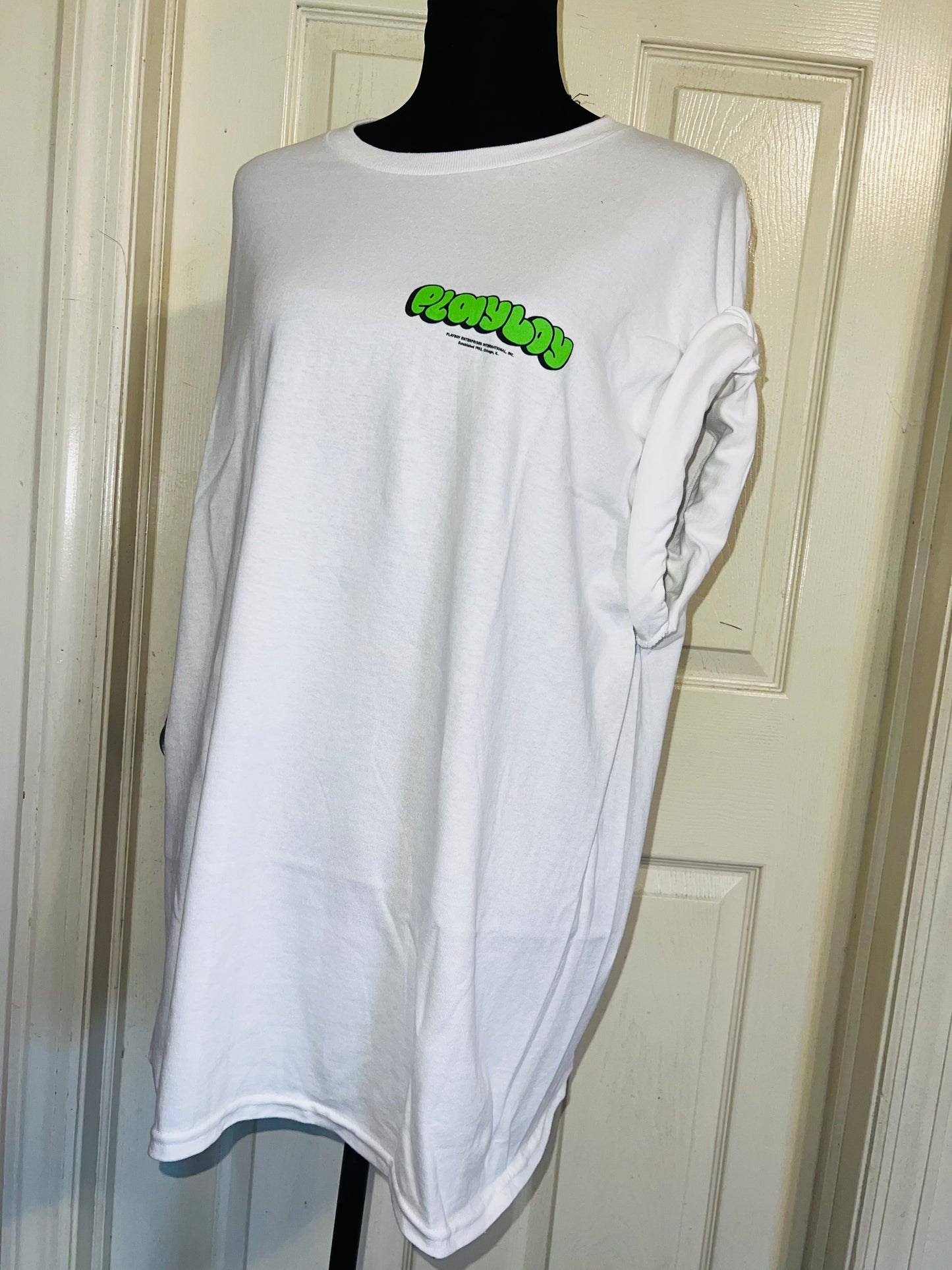 Playboy Double Sided Oversized Distressed Tee