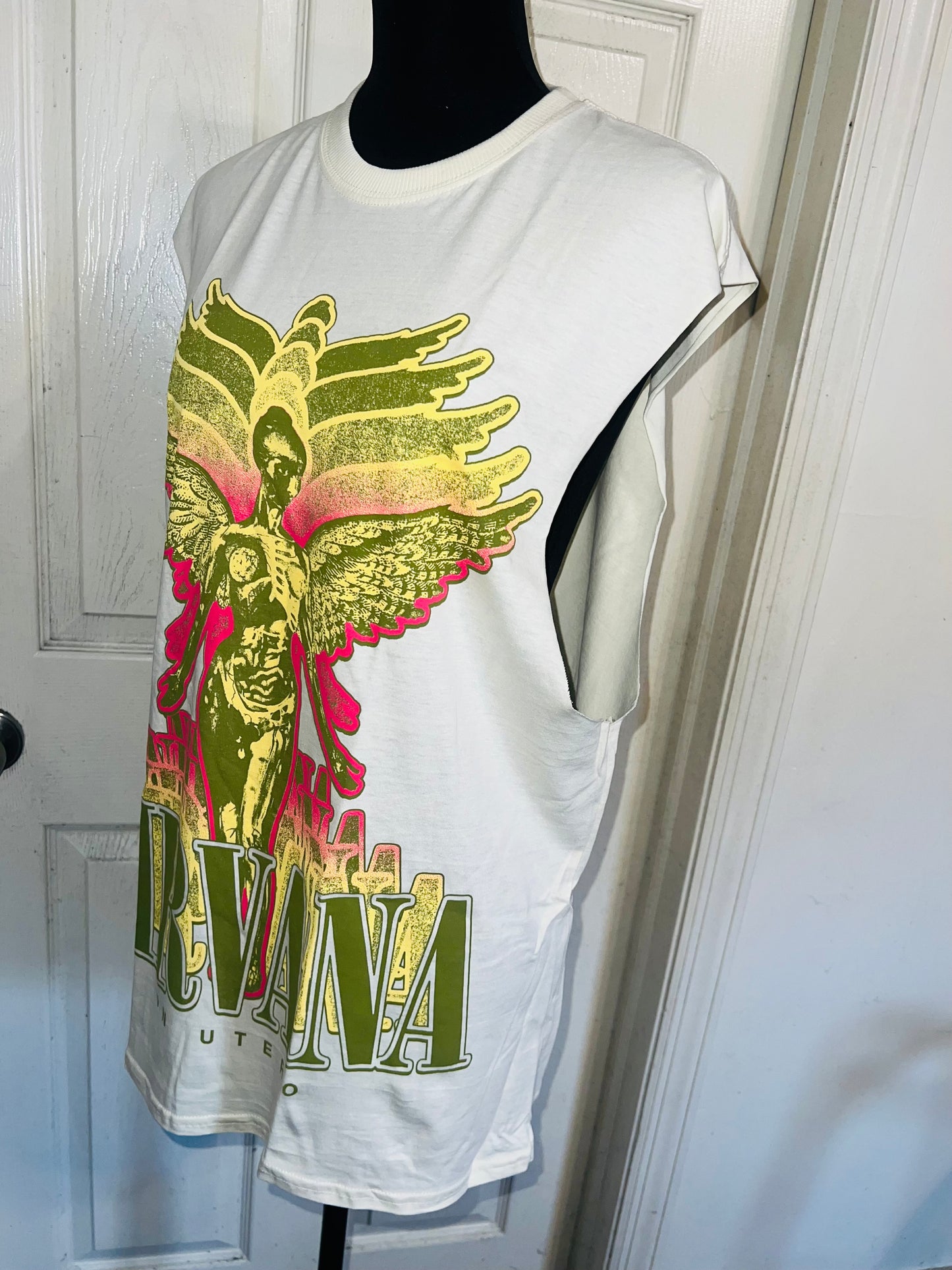 Nirvana Oversized Distressed Tank