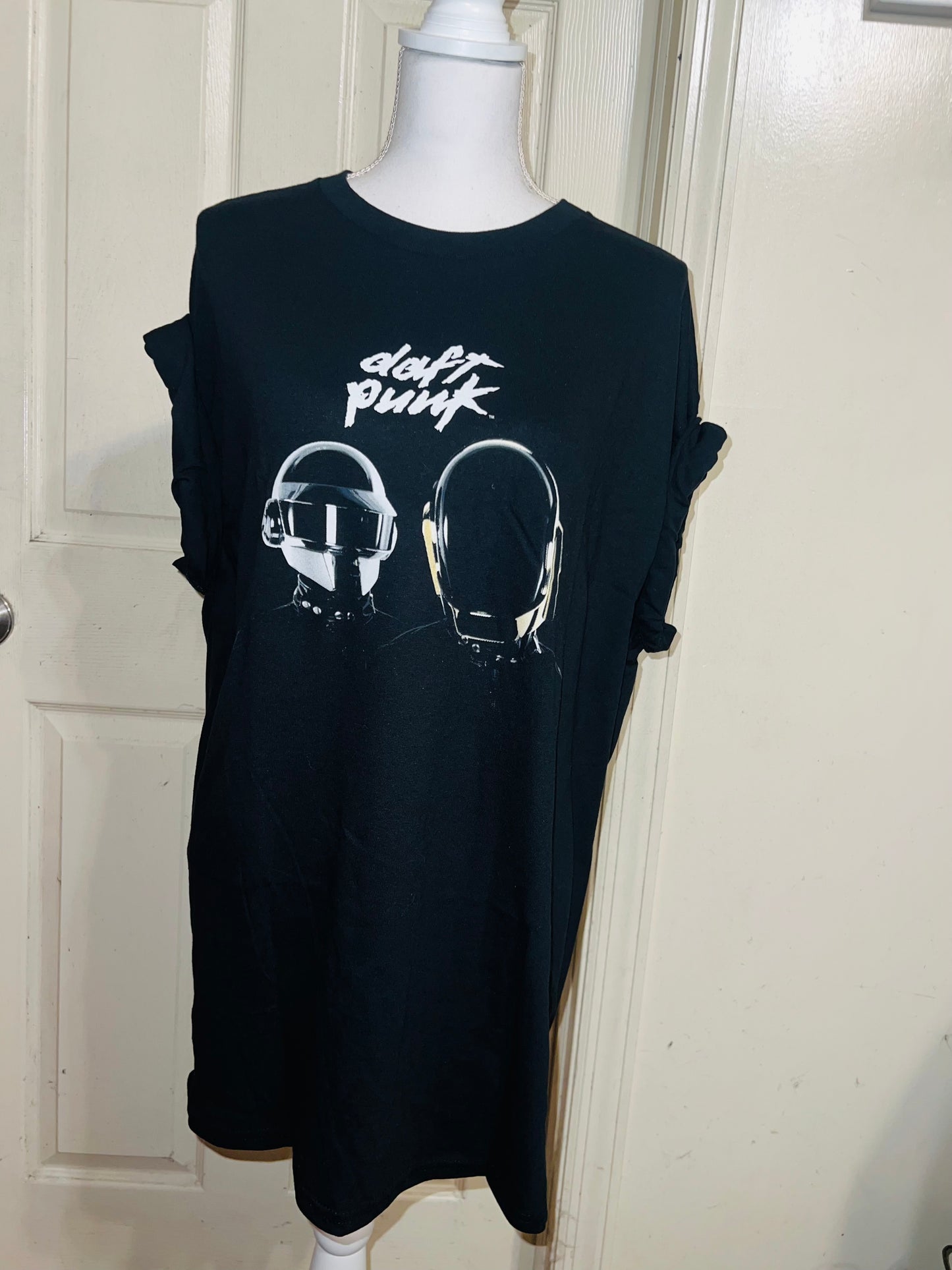 Daft Punk Oversized Distressed Tee
