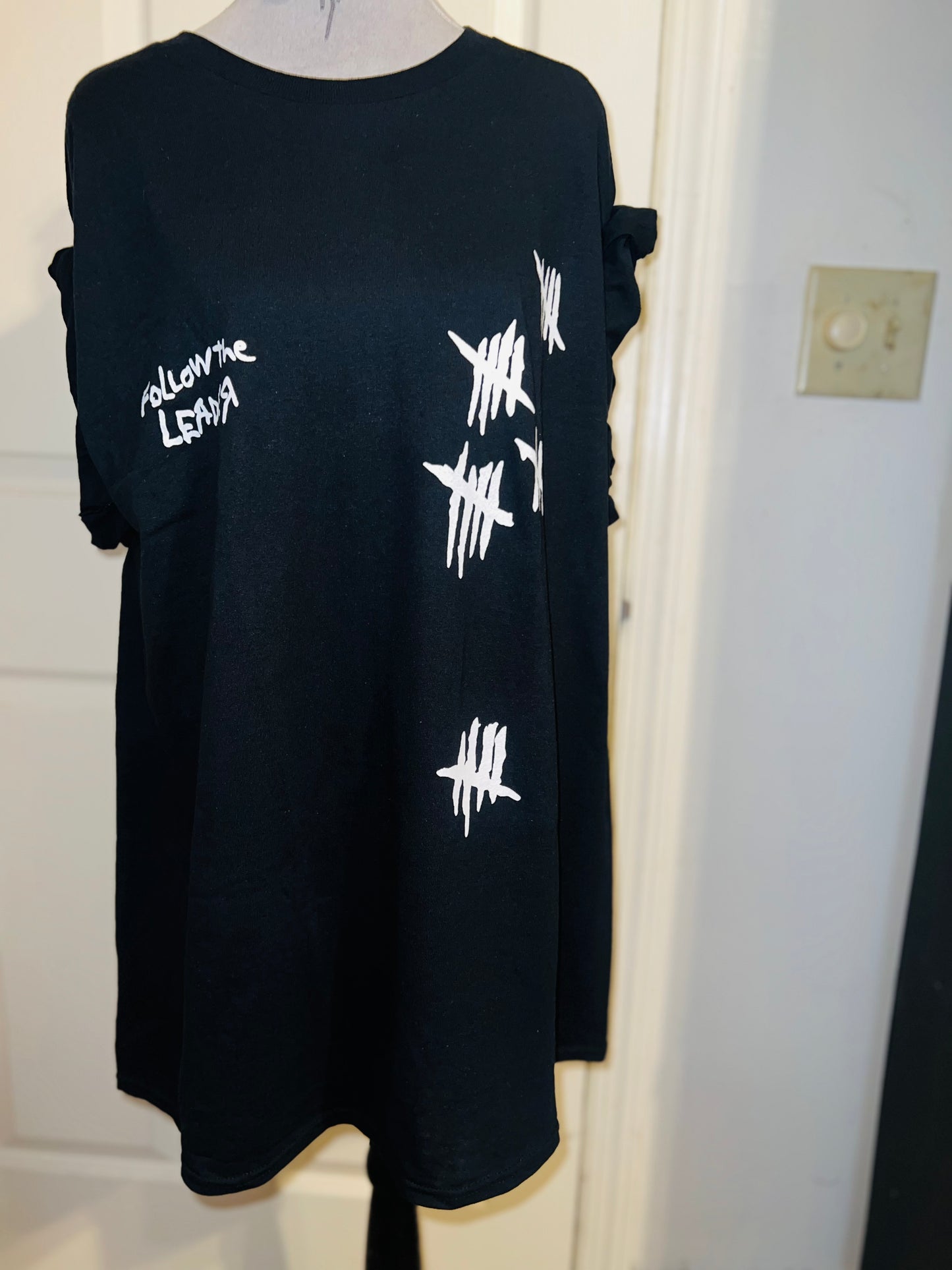 Korn Double Sided Oversized Distressed Tee